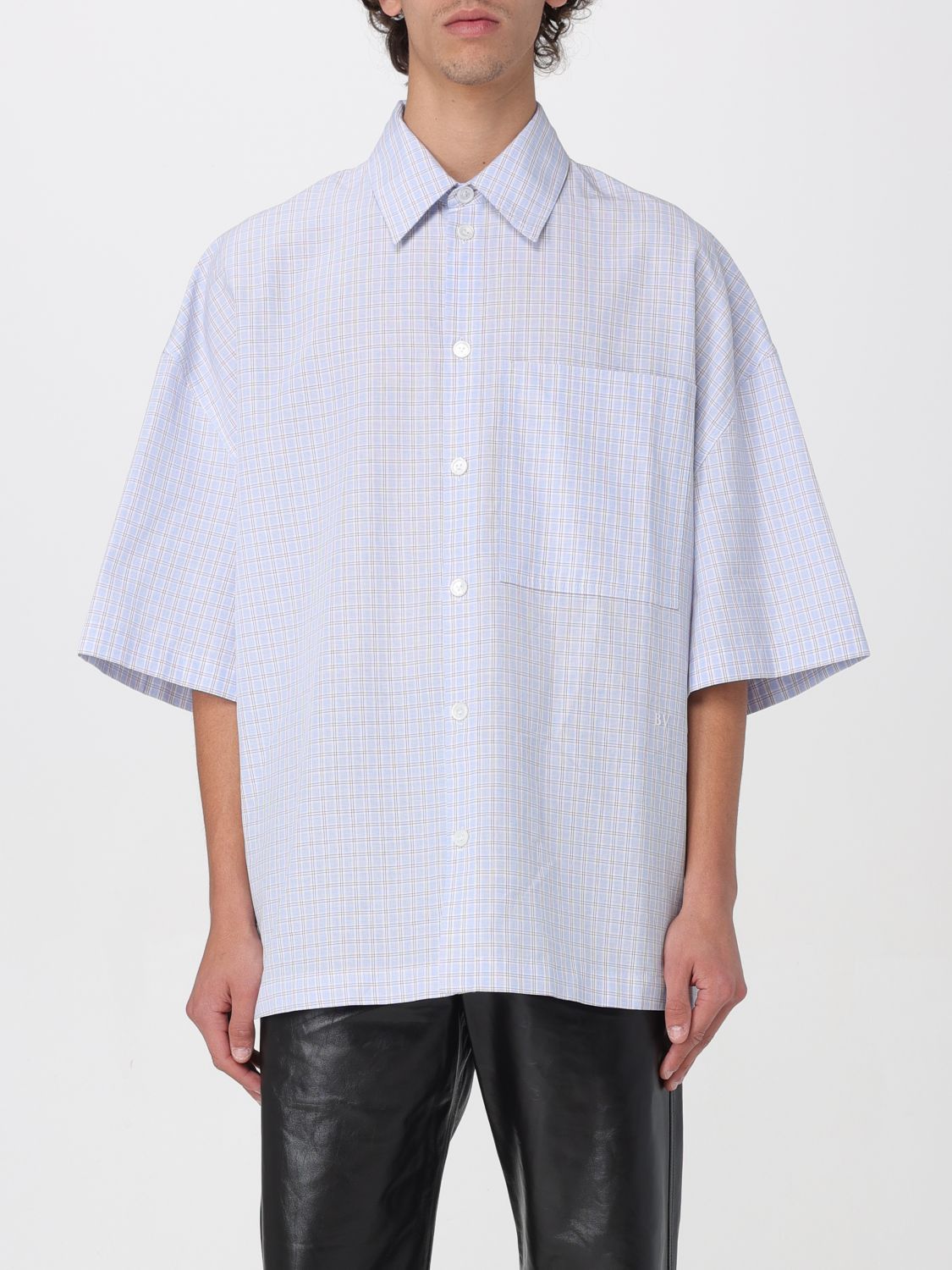image of Bottega Veneta Shirt Men Blue (Size Medium)