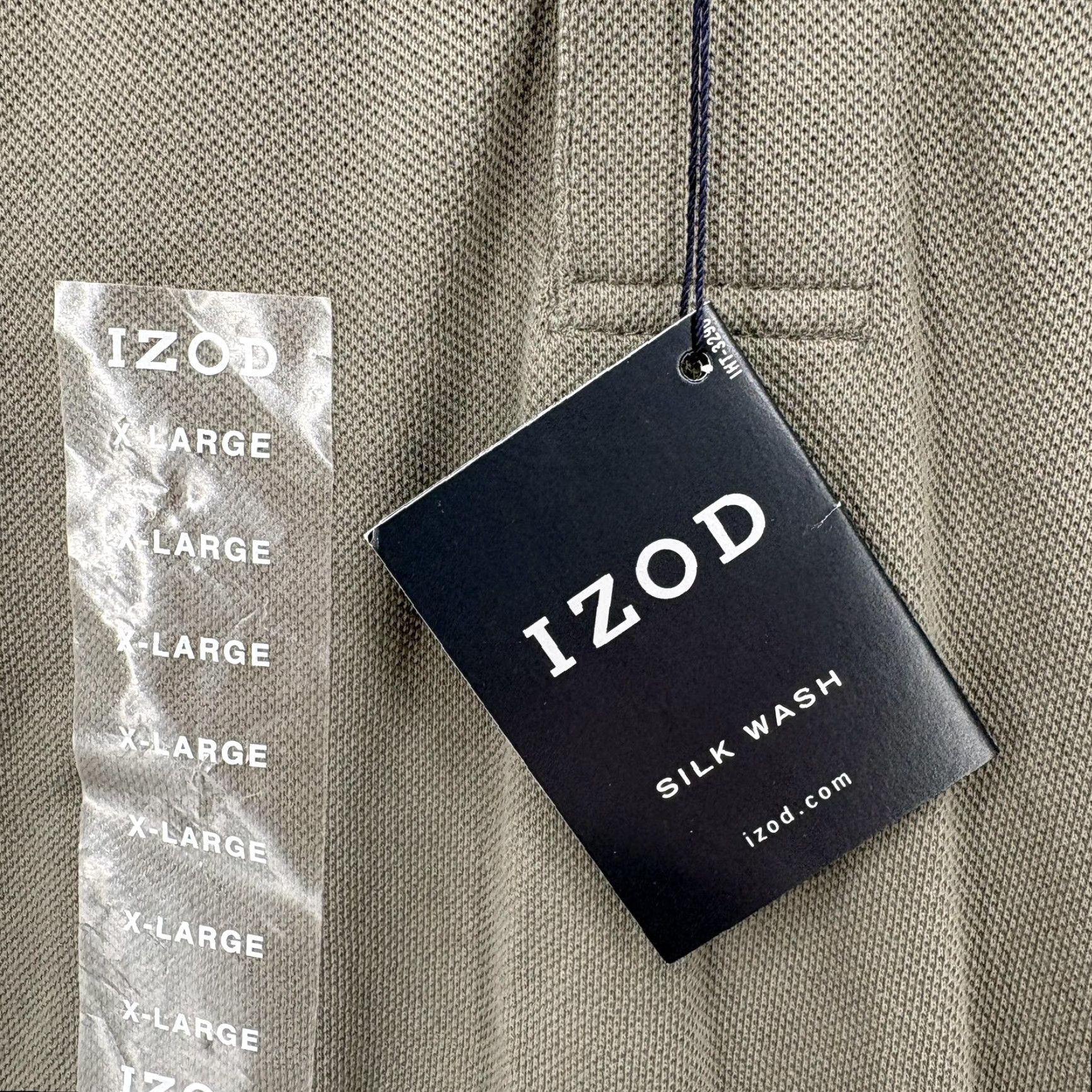 Izod VINTAGE IZOD Silk Wash Polo Shirt Mens XL Green Short Sleeve Solid Cotton Casual NWT Size US XL / EU 56 / 4 - 5 Thumbnail