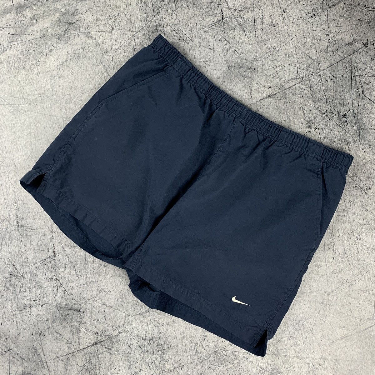 Nike Vintage Nike Retro Nylon Swim Shorts Size XL Navy Blue Size US 36 / EU 52 - 1 Thumbnail