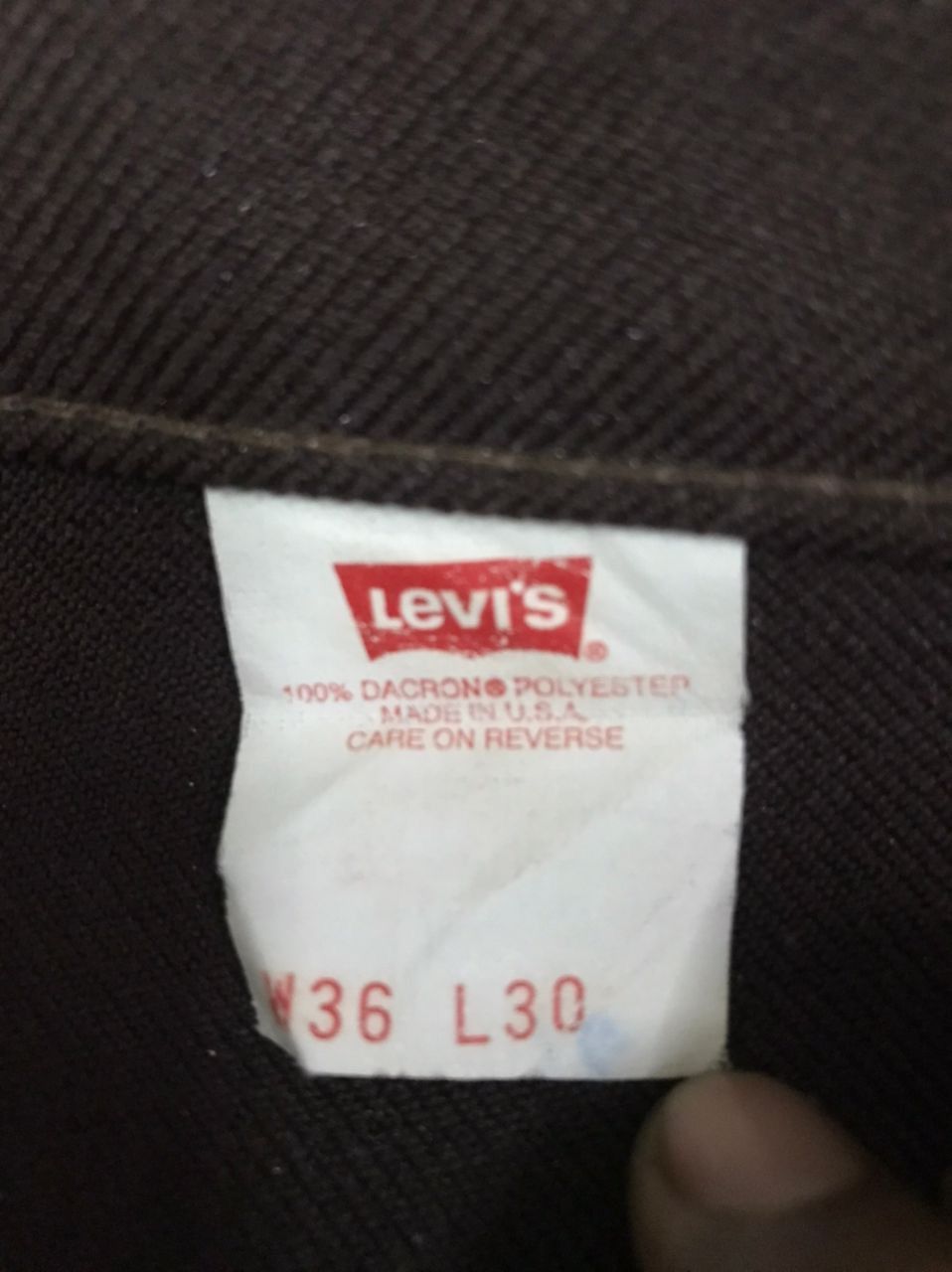 Levi's Vintage Clothing Vintage 80s Levi’s Sta Prest Usa Pant Size US 35 - 10 Thumbnail
