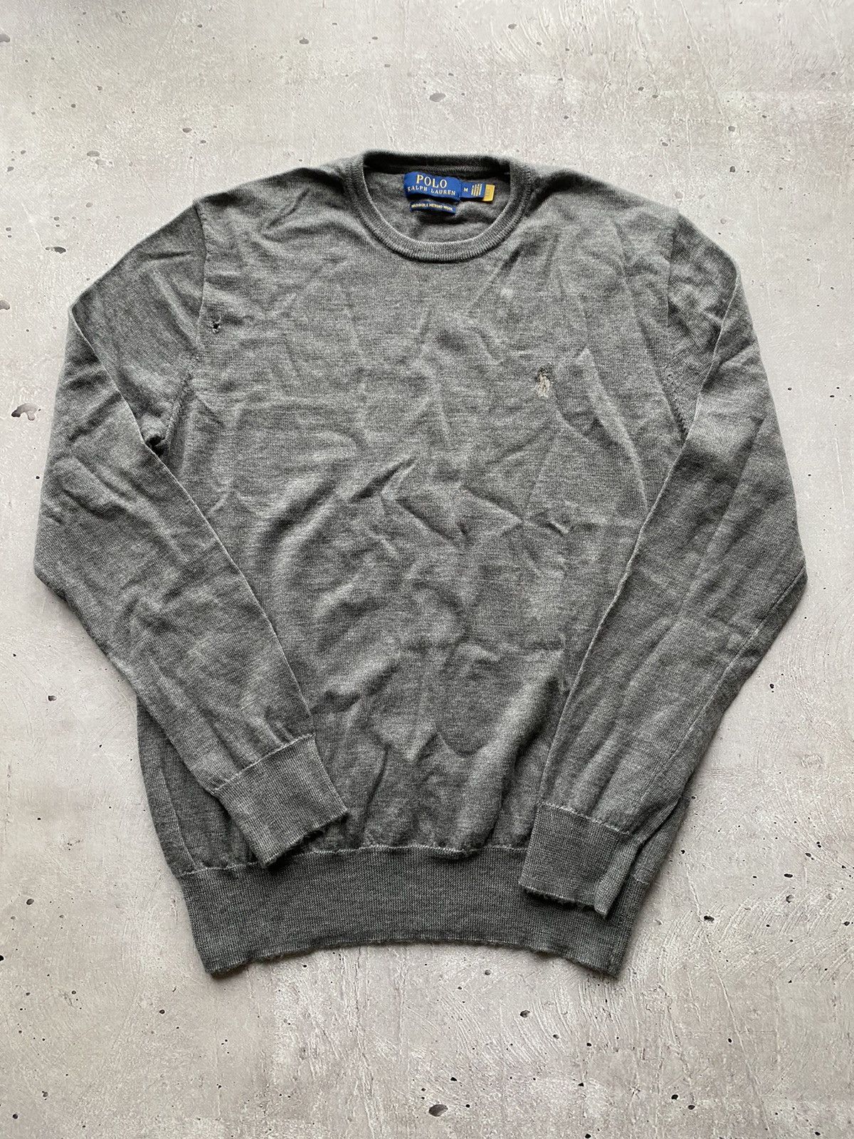 Polo Ralph Lauren Awesome Polo Ralph Lauren Y2K Washable Merino Wool Sweater Size US M / EU 48-50 / 2 - 1 Thumbnail