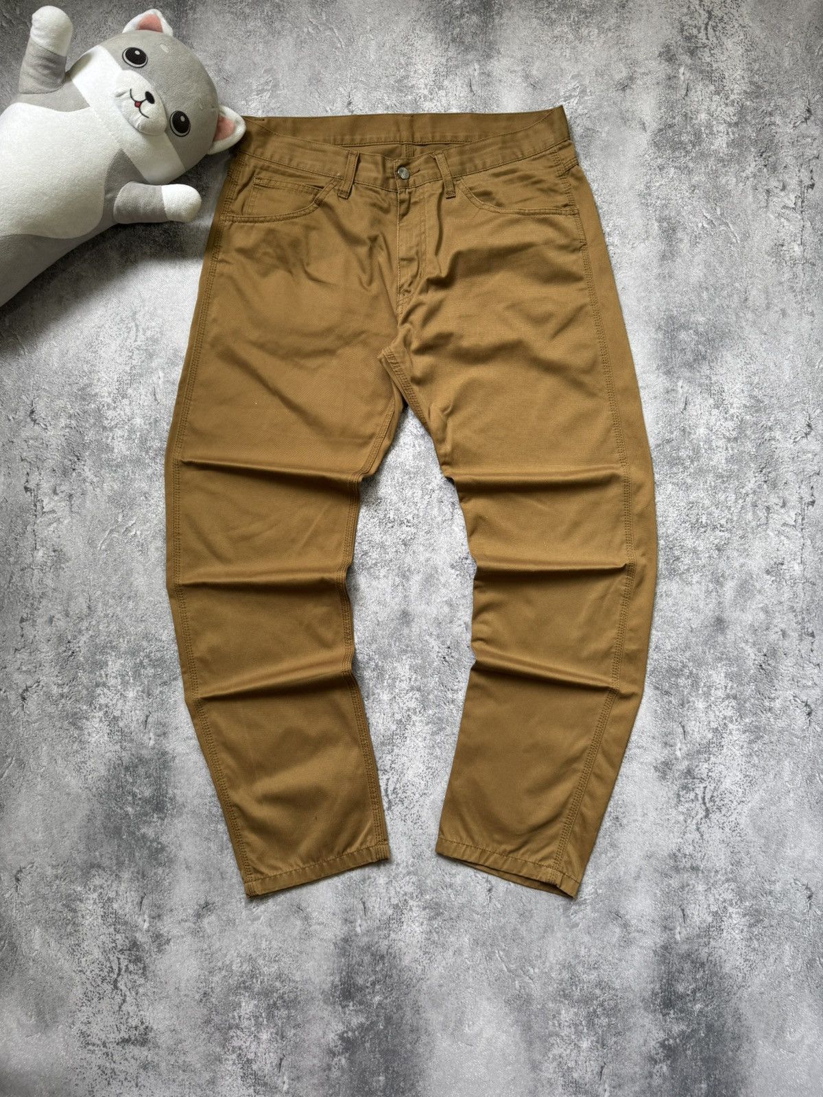Carhartt CARHART DENIM BAIGE SKILL PANTS Size US 34 / EU 50 - 6 Thumbnail