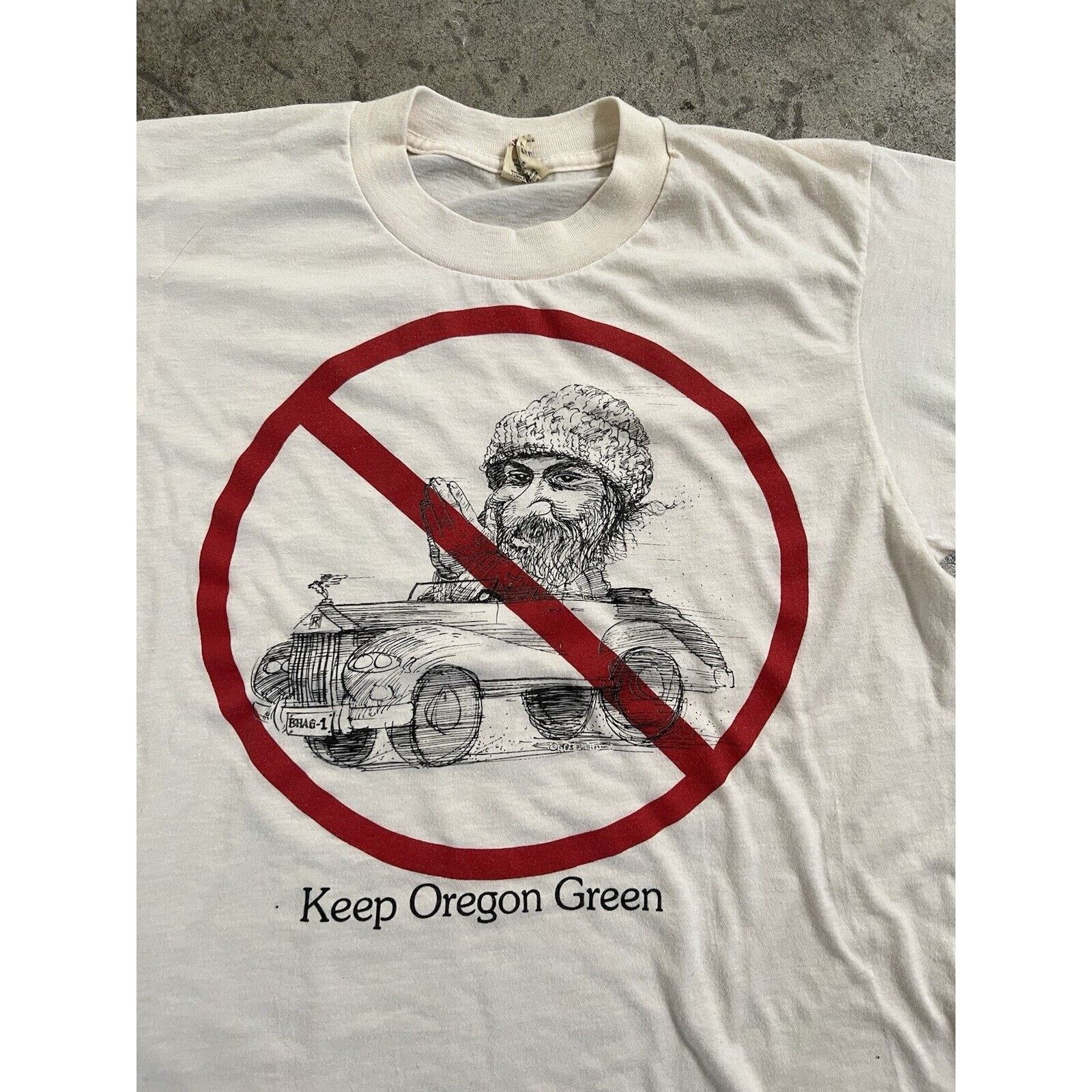 Vintage Rare Bhagwan Shree Rajneesh (Osho) Vintage 1980’s tee Size US L / EU 52-54 / 3 - 3 Thumbnail