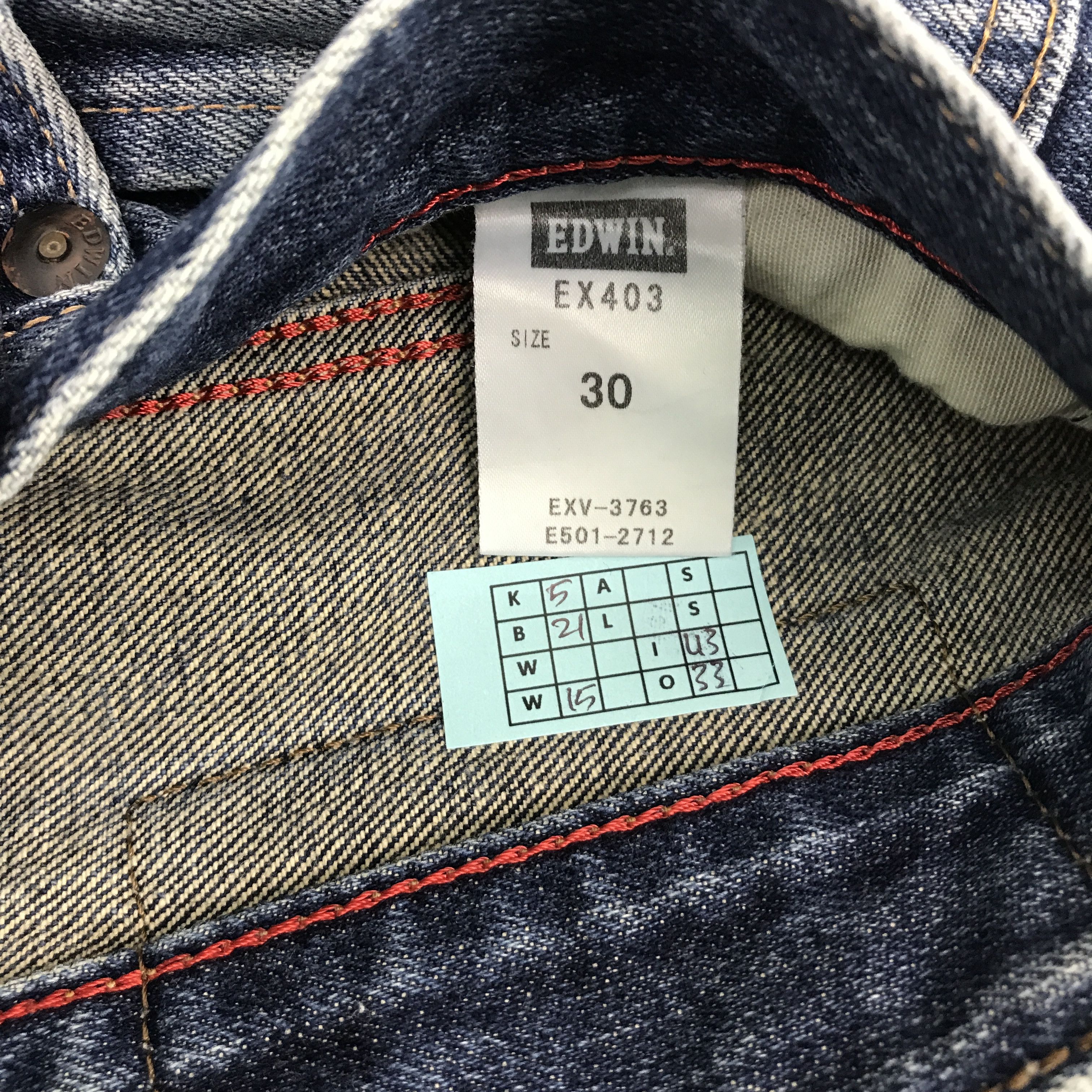 Edwin JAPAN EDWIN DISTRESSED FADED DENIM PANTS Size US 30 / EU 46 - 14 Thumbnail