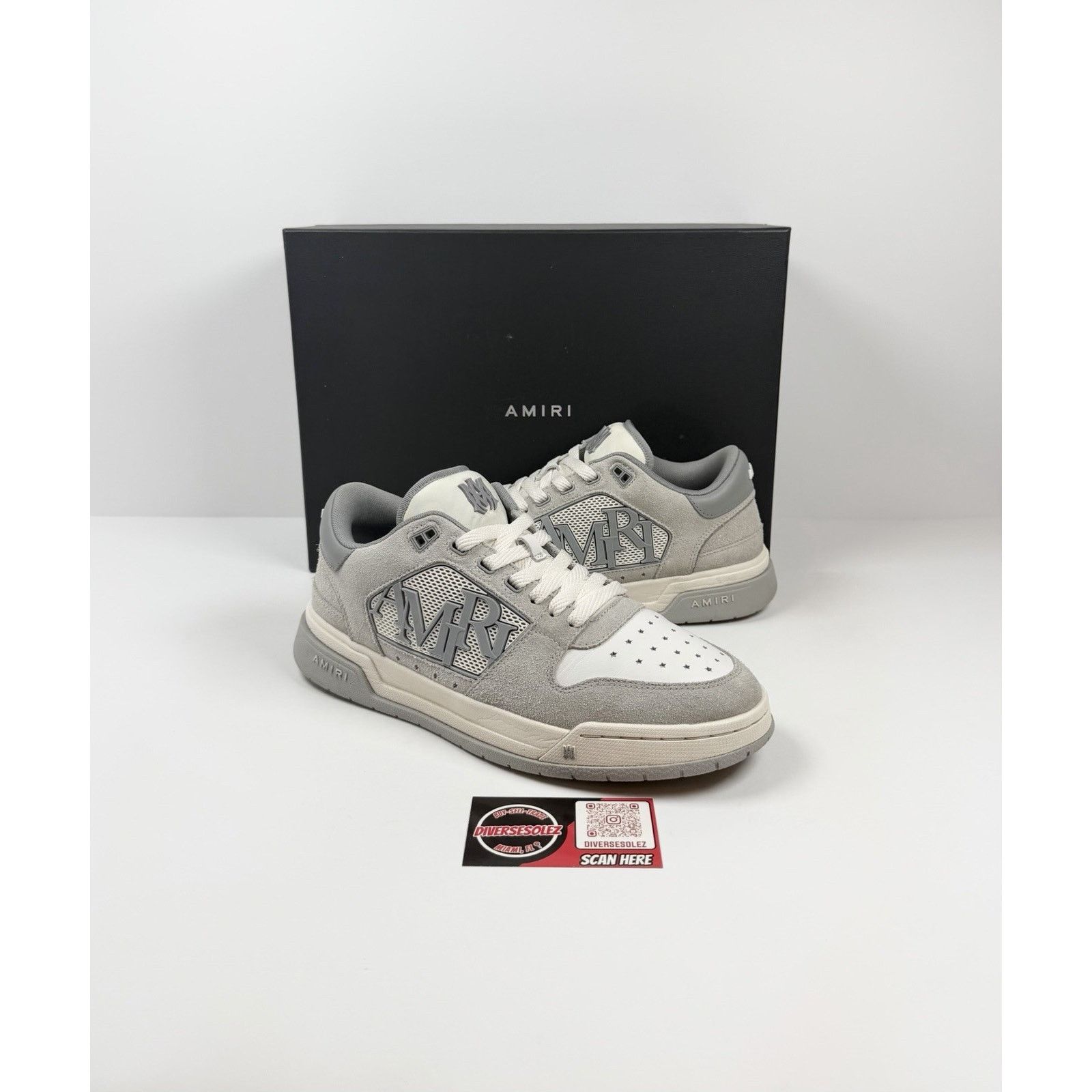 Amiri Size 43EU/10US - Amiri Classic Low Top Grey Sneakers Size US 10 / EU 43 - 1 Thumbnail