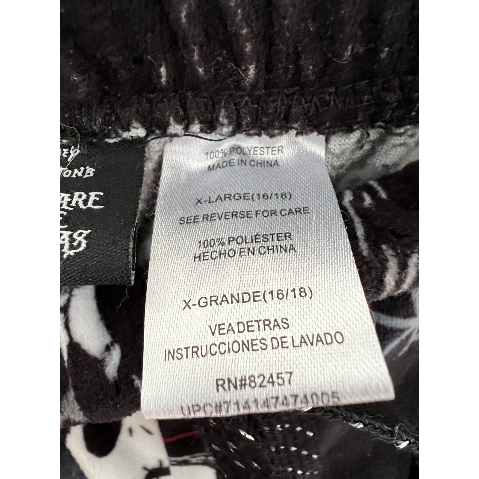 Disney Disney The Nightmare Before Christmas Fleece Pj Pants XL Size 25" / US 0 / IT 36 - 5 Thumbnail