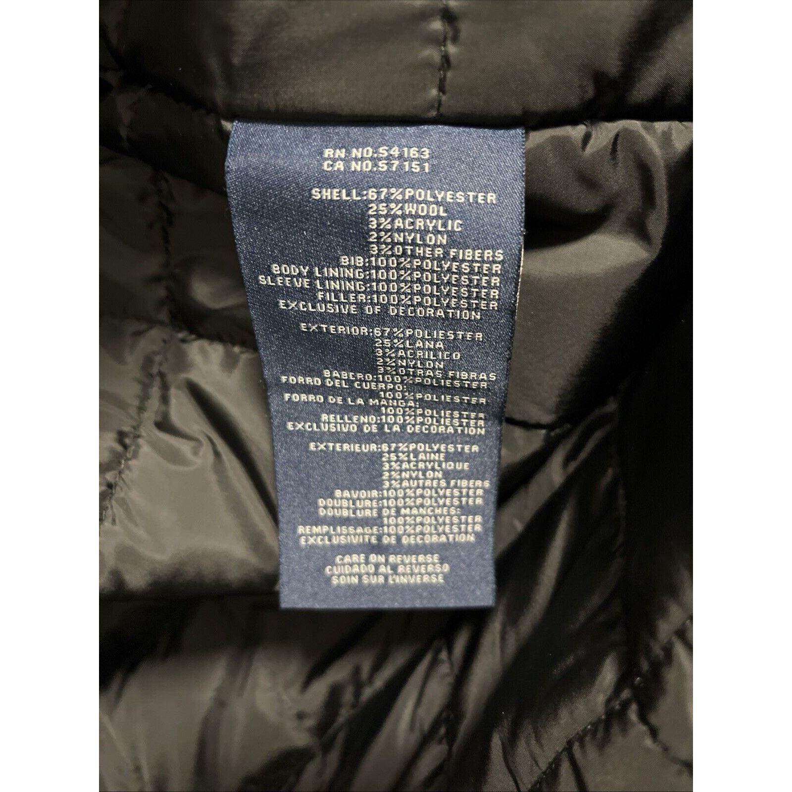 Dockers DOCKERS Men's XL Wool Melton Two Pocket Blue Full Coat Size US XL / EU 56 / 4 - 8 Thumbnail