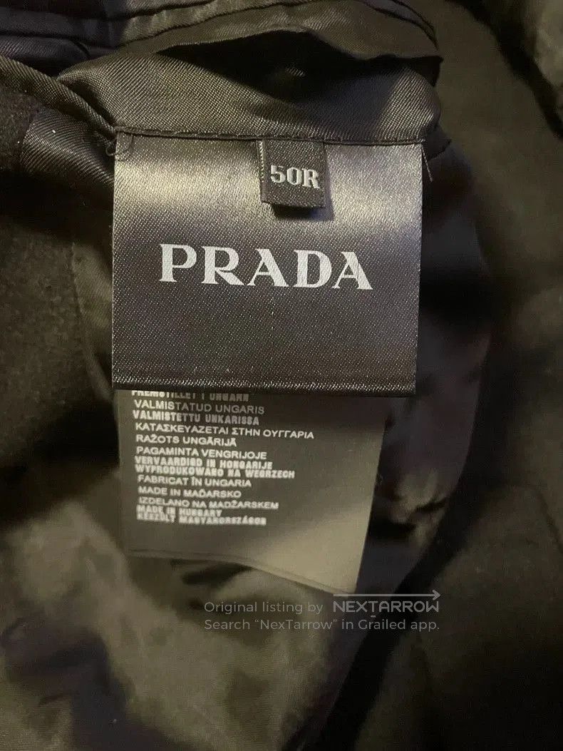 Prada Prada Men's Wool Blend Coat. Size US L / EU 52-54 / 3 - 5 Thumbnail