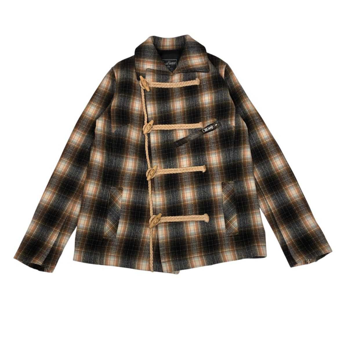 Final Home 🔥VINTAGE WOOL JACKET FINAL HOME ISSEY MIYAKE TARTAN DESIGN Size US XS / EU 42 / 0 - 1 Thumbnail