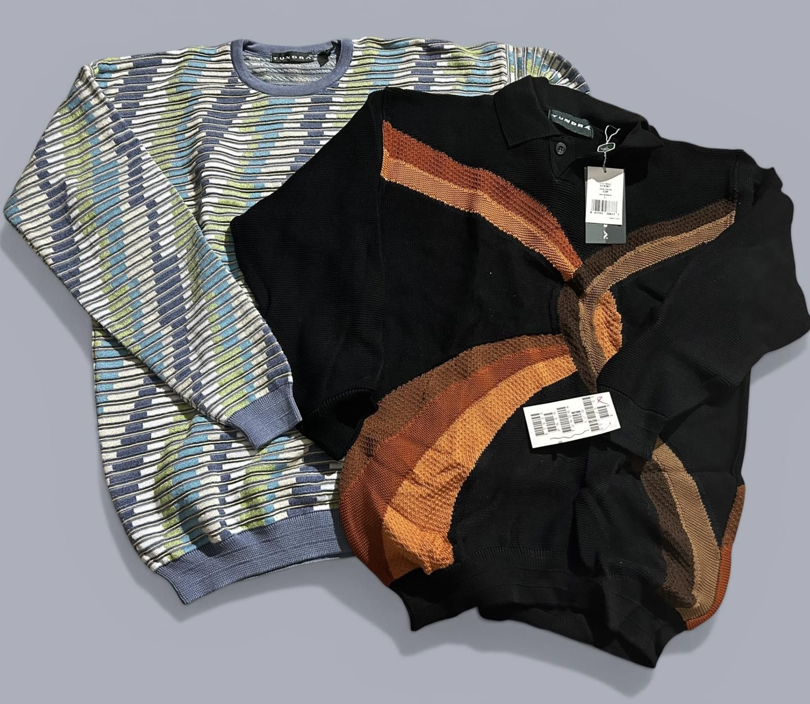 Tundra 2X Vintage Nineties 3D Coogi Tundra Knit Sweaters LARGE NWT Size US L / EU 52-54 / 3 - 1 Thumbnail