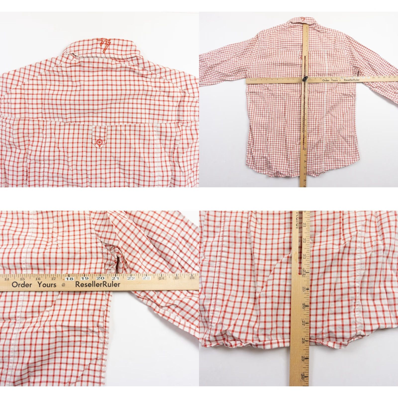 Pepe Jeans Pepe Jeans Shirt Mens Large Red Button Down Roll-Up Sleeve Collared Check Casual Formal Button-Up Mens L Red 90s? (No, avoid 90s) Size US L / EU 52-54 / 3 - 8 Thumbnail
