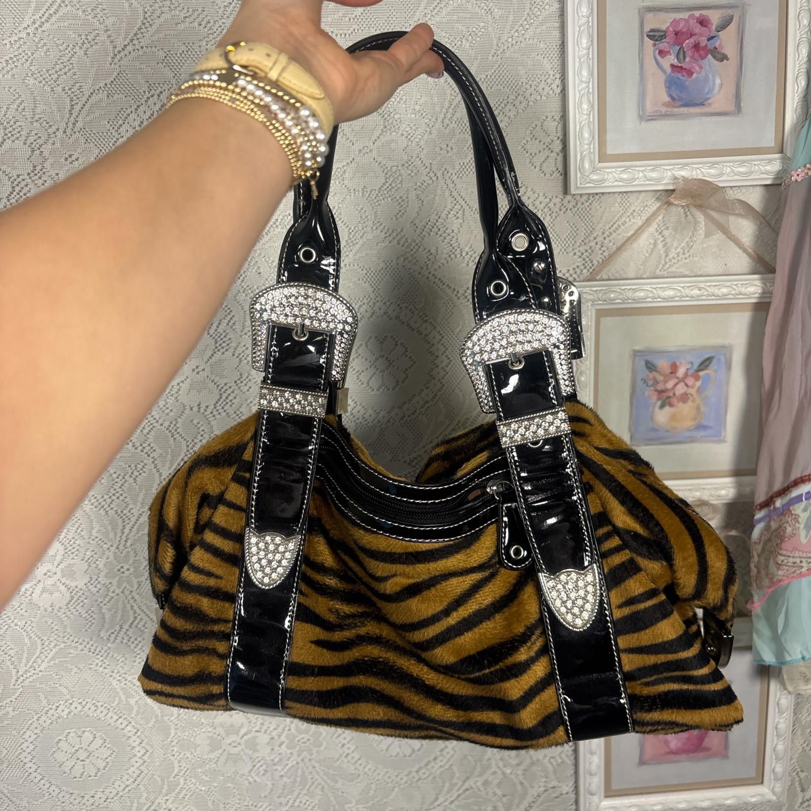 Other y2k cheetah zebra print shoulder bag purse Size ONE SIZE - 3 Thumbnail