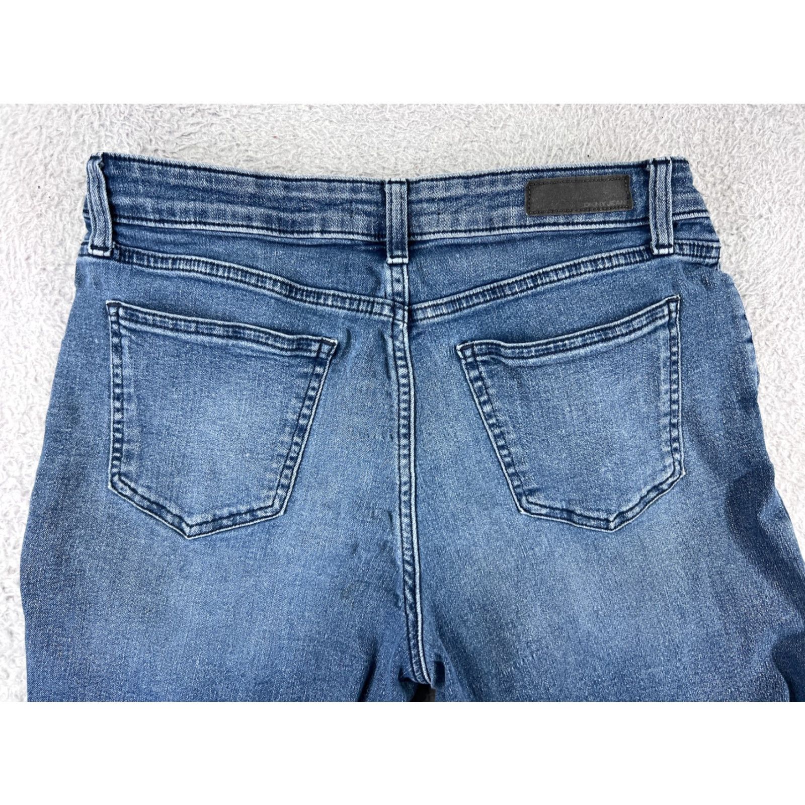 DKNY DKNY Womens Shorts Denim Blue 5-Pocket Regular 10 Medium Wash Cotton Blend Stretch Pockets Classic Casual Size 32" / US 10 / IT 46 - 5 Thumbnail