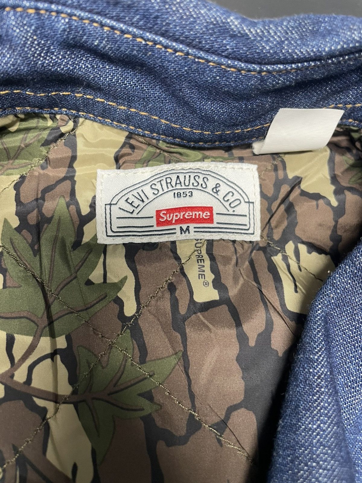 Levi's × Supreme Supreme FW13 western denim button up quilted Size US M / EU 48-50 / 2 - 7 Thumbnail