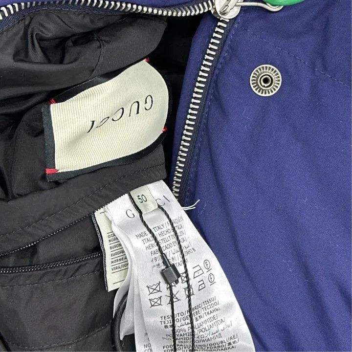 Gucci Gucci Gucci Blue Padded Down Jacket for Men -2506 Size US L / EU 52-54 / 3 - 3 Thumbnail