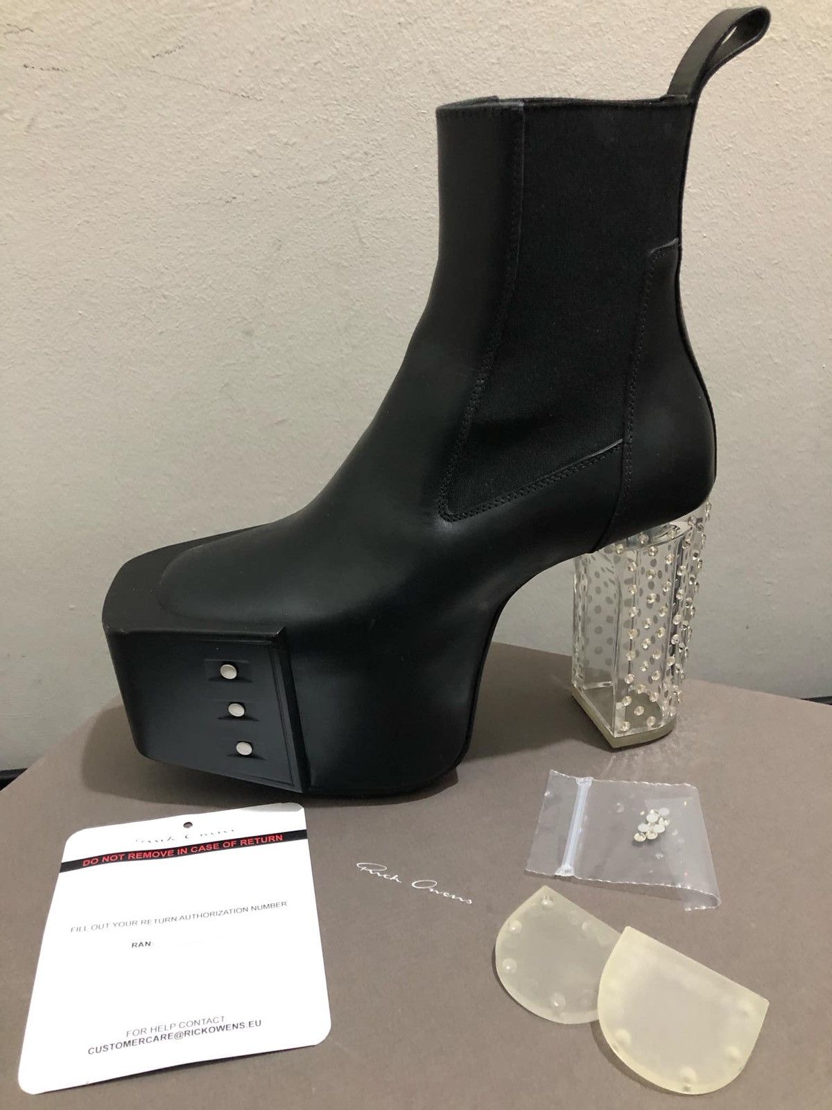Rick Owens RICK OWENS LEATHER BOOTS Size US 7 / IT 37 - 3 Thumbnail