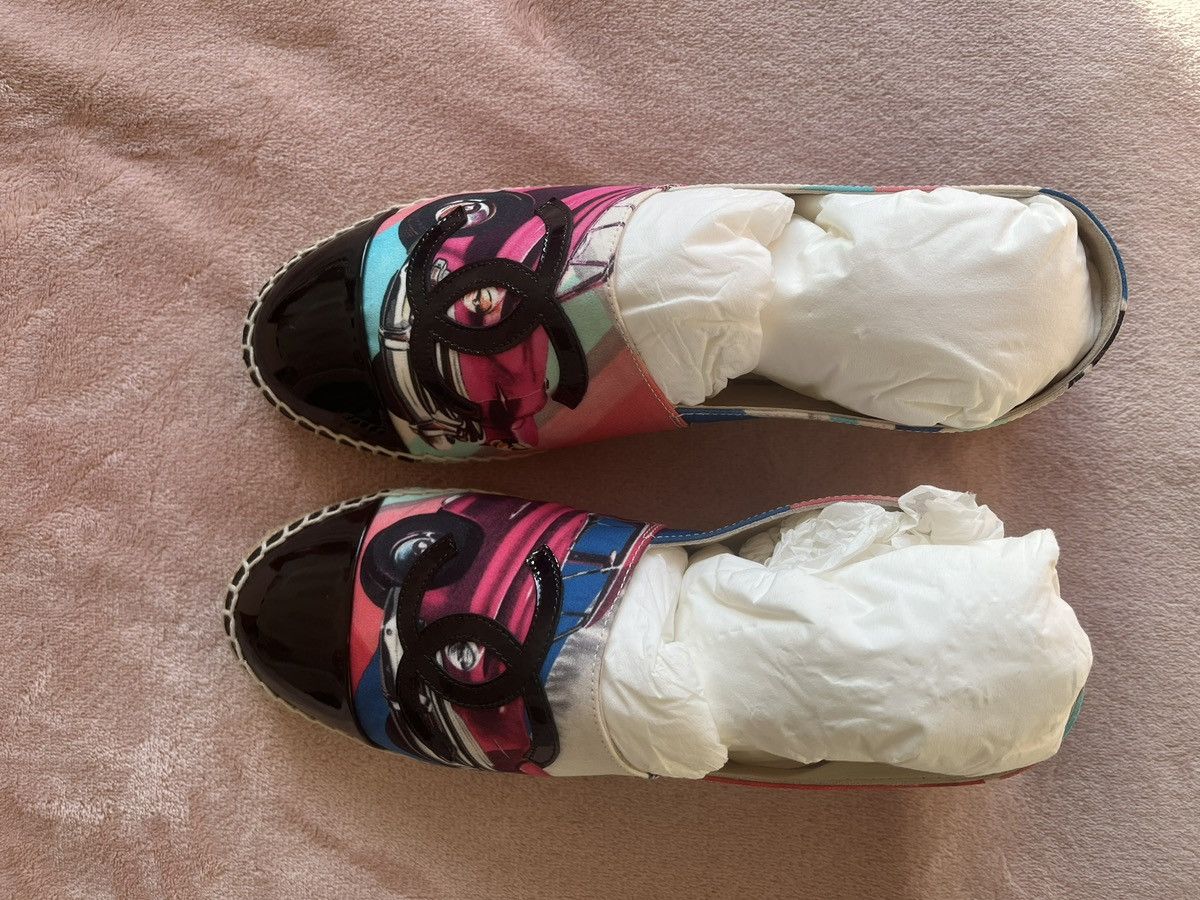 Chanel Chanel 4 of 4 Pink & Multi CC Espadrill Size US 8 / IT 38 - 4 Thumbnail