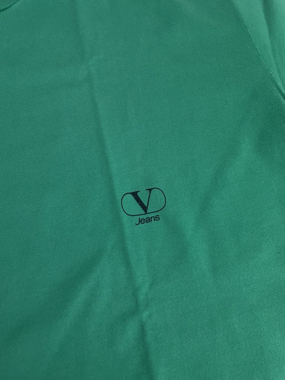 Valentino × Vintage Archive 80-90s Valentino Jeans Small Logo T-shirt Designer Size US L / EU 52-54 / 3 - 5 Thumbnail