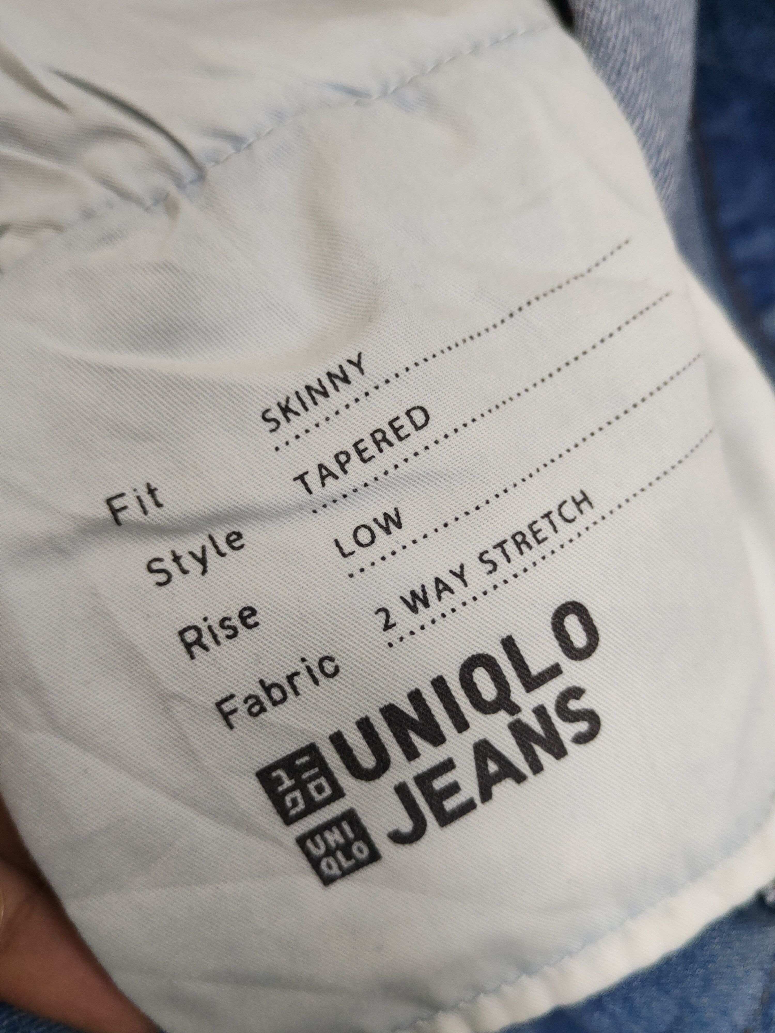 Japanese Brand Uniqlo japan Blue Distressed Ripped denim Jeans #W1699 Size US 32 / EU 48 - 12 Thumbnail