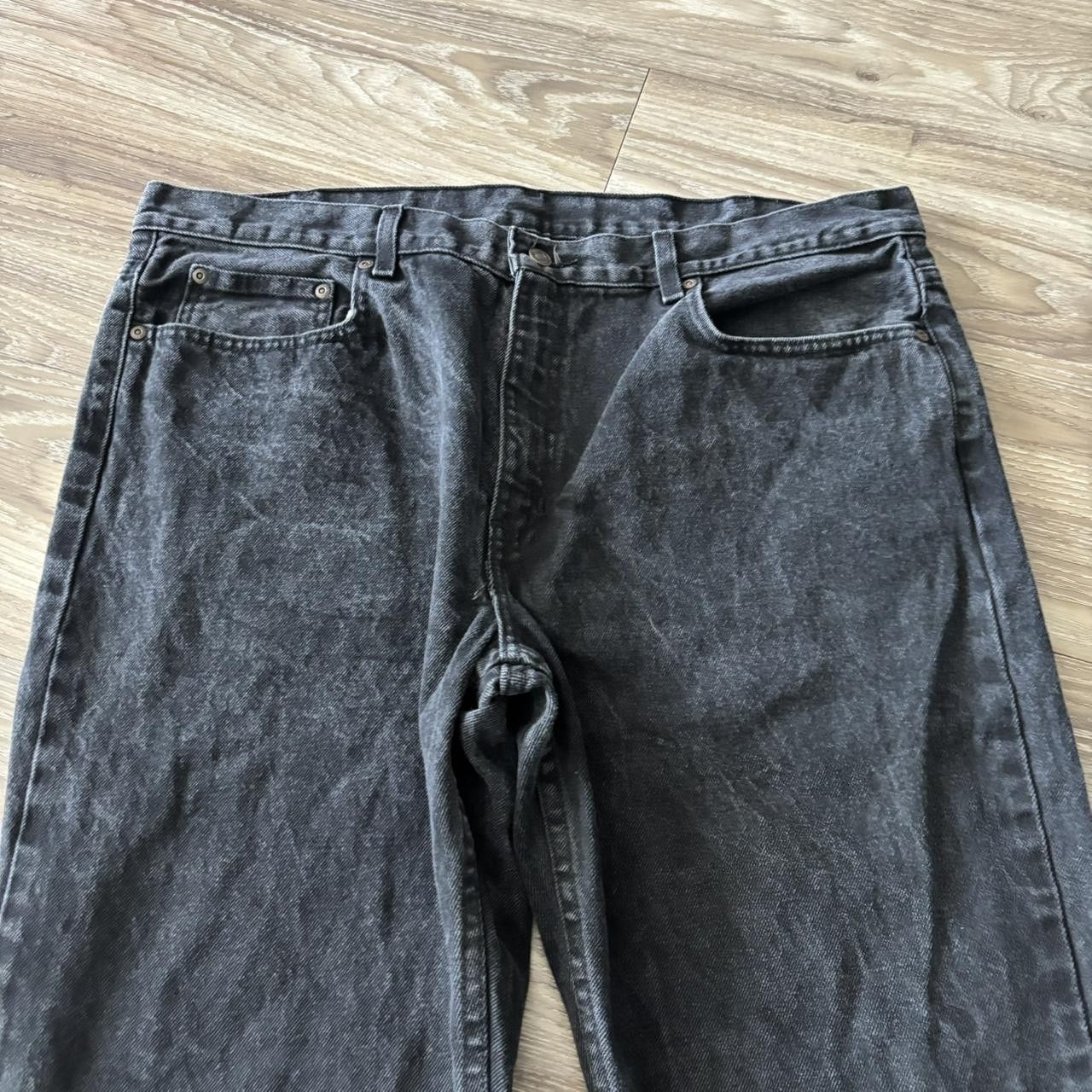 Vintage Crazy Vintage Y2K/2000s Grunge Black Streetwear Essential Denim Jeans! 40x32 Size US 40 / EU 56 - 5 Thumbnail