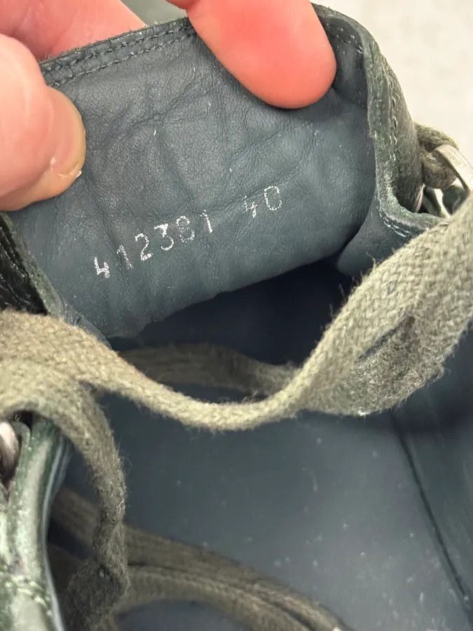 Balenciaga Balenciaga Arena Dark Green High Leather Sneakers Size US 8.5 / EU 41-42 - 6 Thumbnail