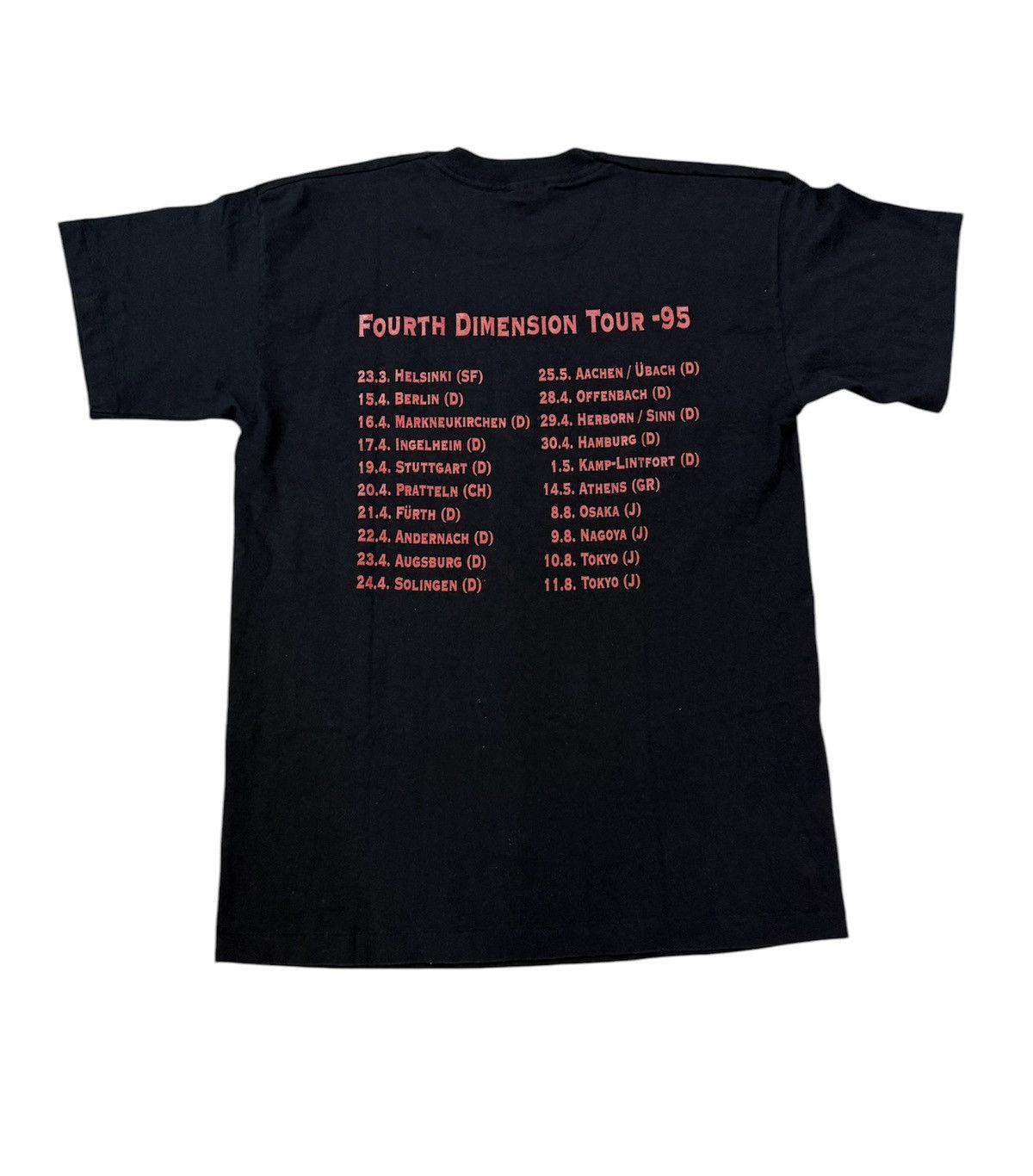 Band Tees × Vintage vintage stratovarius fourth dimension tour tshirt 1995 Size US L / EU 52-54 / 3 - 2 Thumbnail