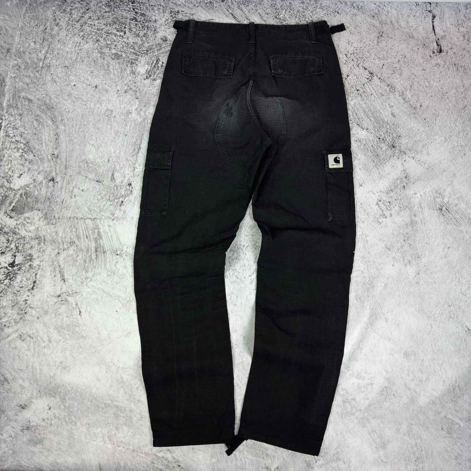 Carhartt Carhartt WIP Womens Black Straight Ripstop Aviation Pants 28 Size 28" / US 6 / IT 42 - 1 Thumbnail