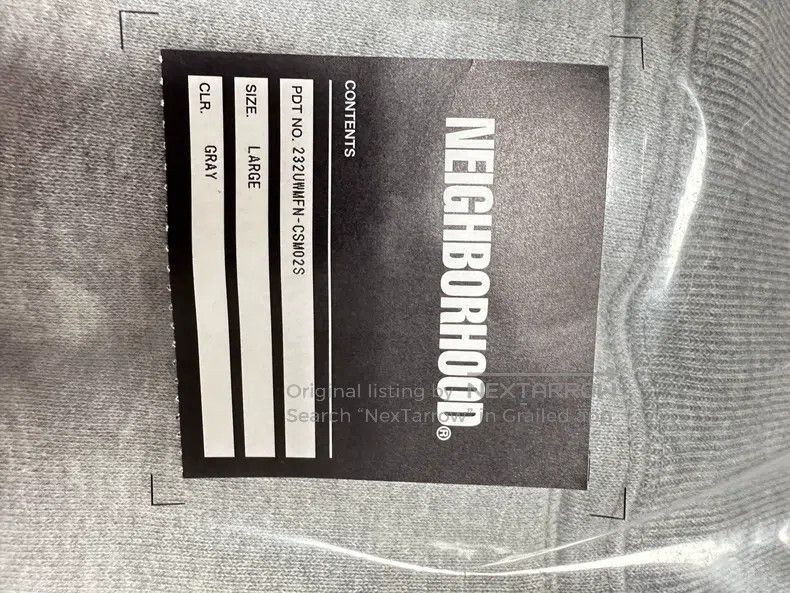 Neighborhood Neighborhood Logo pattern printed hooded sweatshirt Size US L / EU 52-54 / 3 - 8 Thumbnail