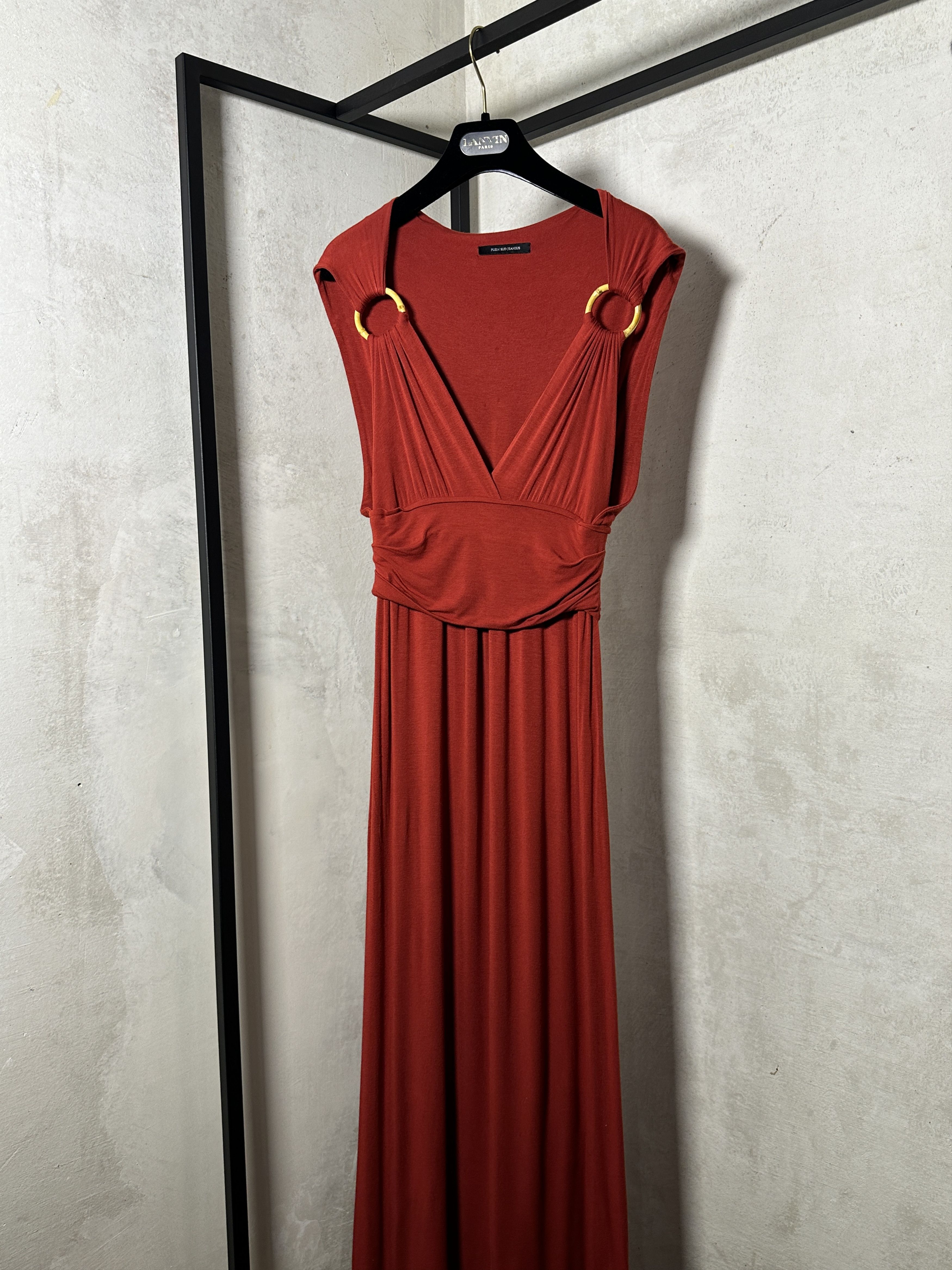plein sud Plein Sun Cotton Viscose Greek Style Maxi Dress Size S / US 4 / IT 40 - 3 Thumbnail