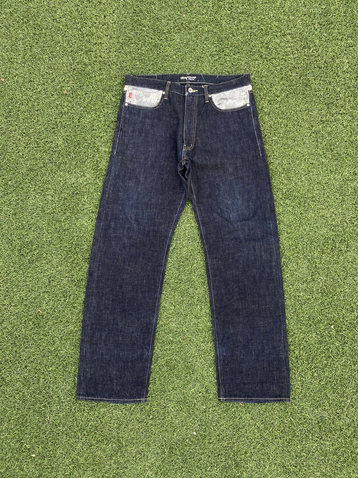 Stussy STUSSY INCREASE THE PEACE DENIM RARE 🎱 Size US 36 / EU 52 - 6 Thumbnail