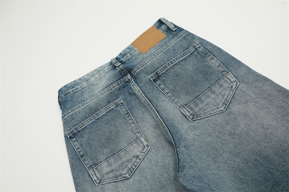 Japanese Brand × Jean Men's punk casual wide-leg washed gradient loose jeans Size US 32 / EU 48 - 6 Thumbnail