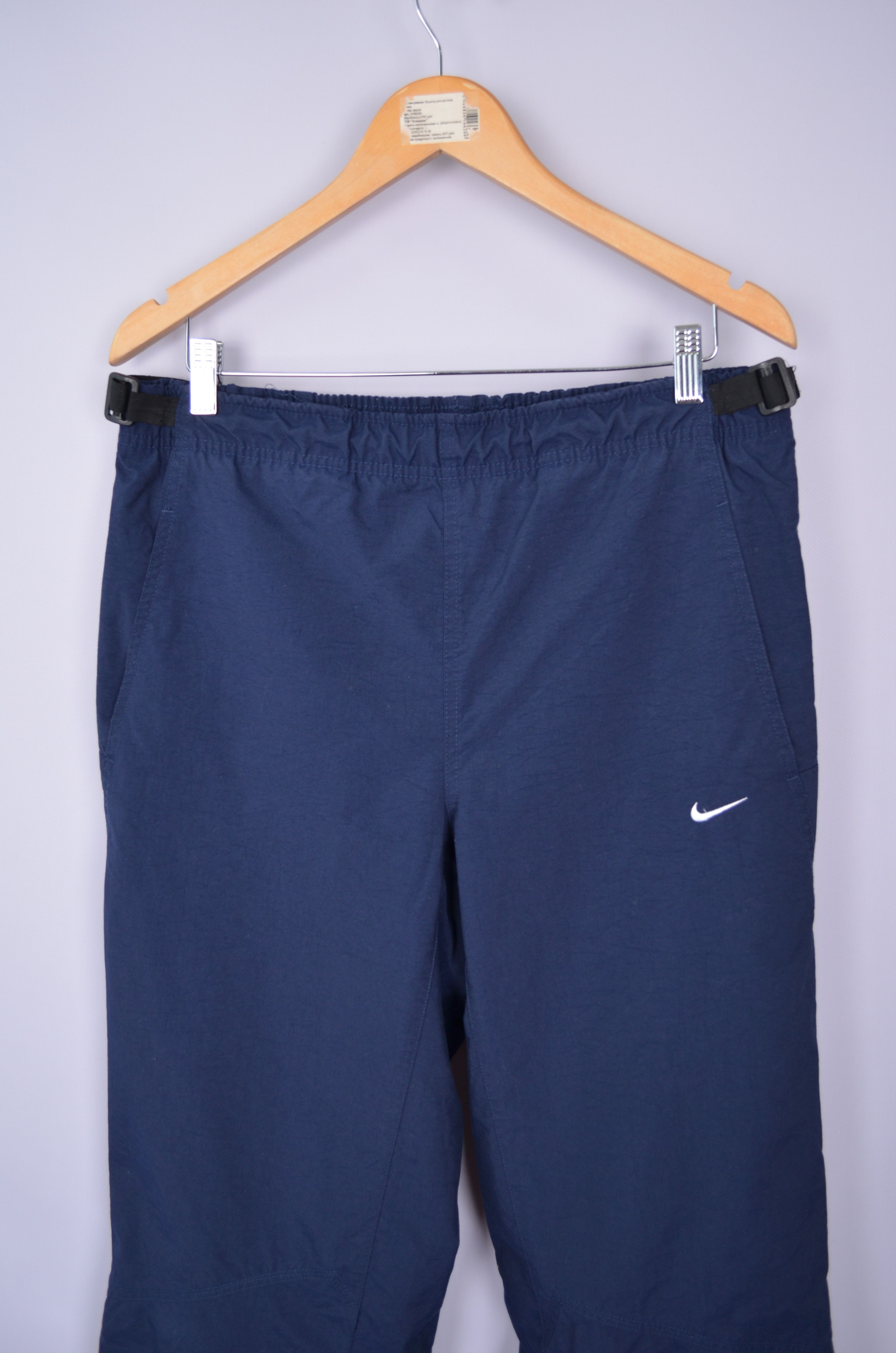 Nike × Vintage Nike Nylon Pants Swoosh Logo Track Pants Size L Vintage 90s Size US 34 / EU 50 - 2 Thumbnail