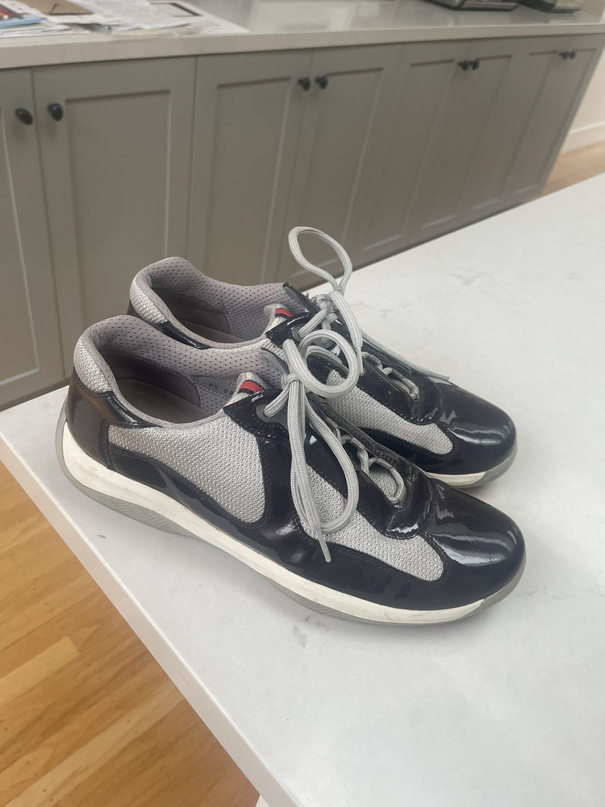 image of Vintage Prada America’S Cup Sneaker in Blue, Men's (Size 10.5)
