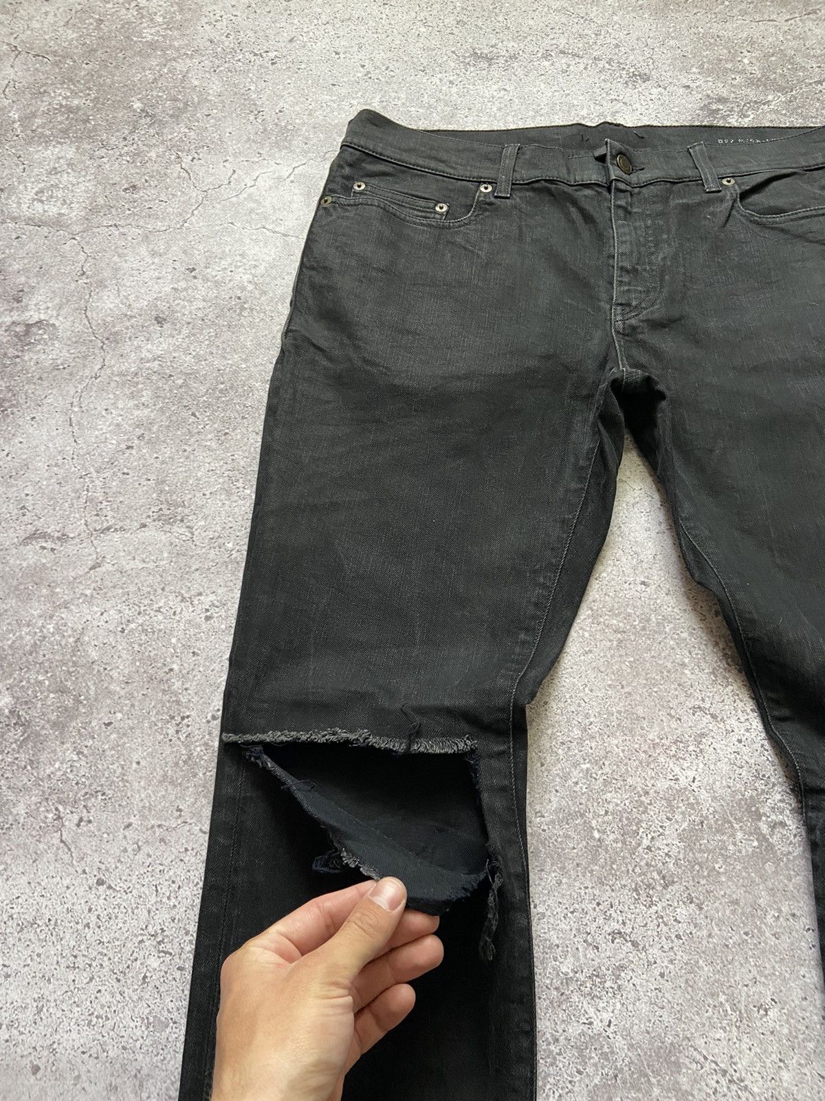 Yves Saint Laurent Yves Saint Laurent Black Jeans Size US 34 / EU 50 - 3 Thumbnail