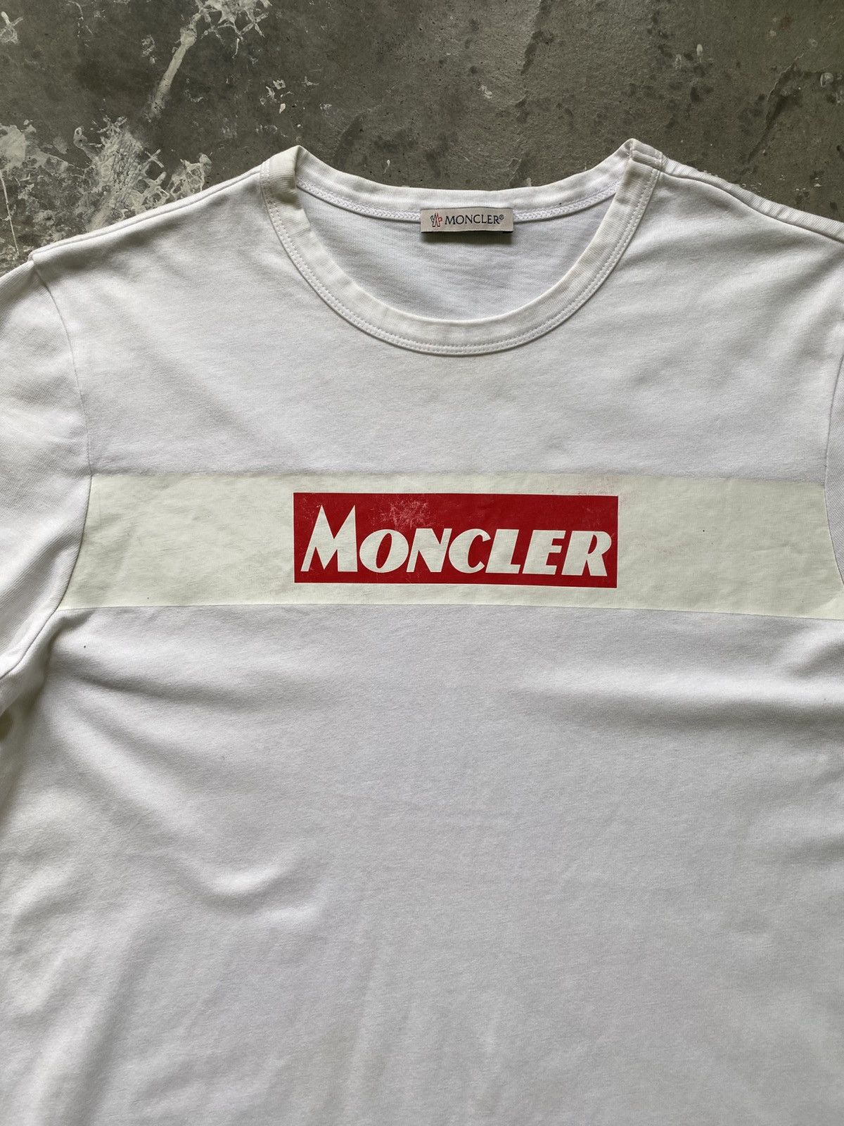 Moncler Moncler Box Logo White T-Shirt Size US S / EU 44-46 / 1 - 2 Thumbnail