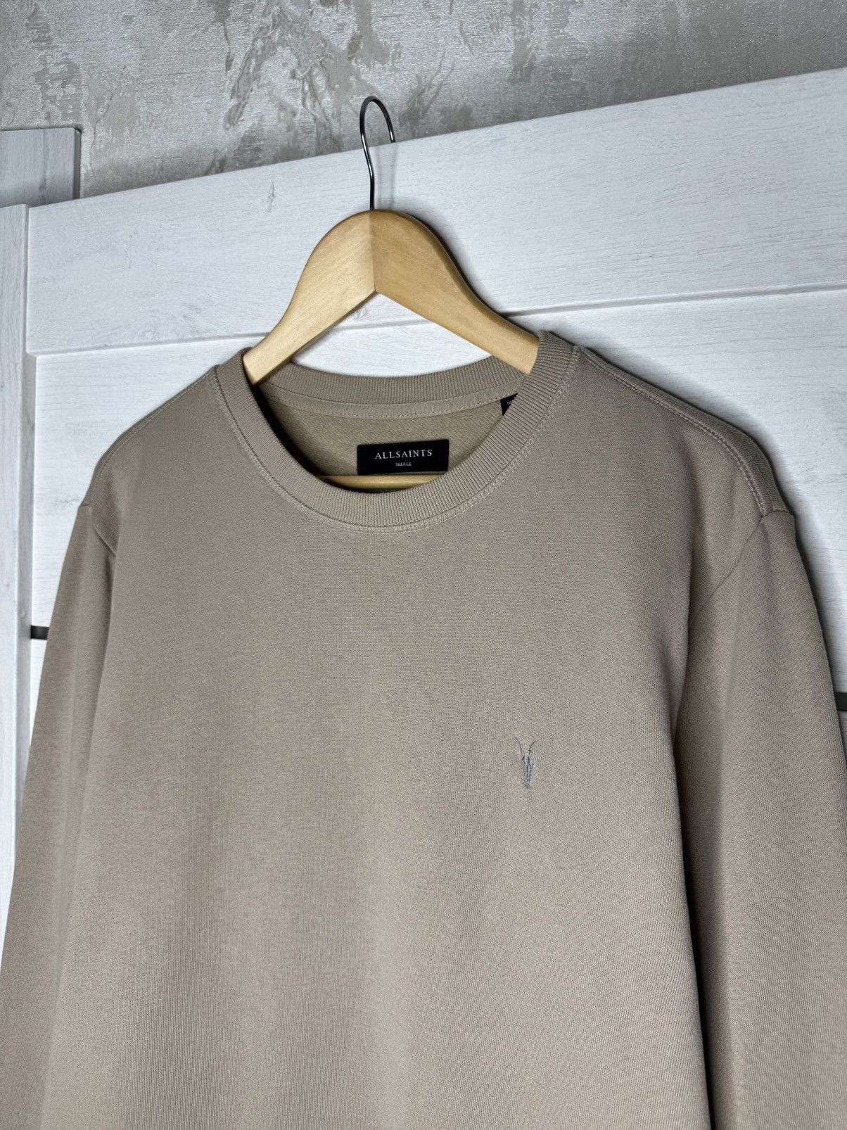 Allsaints Allsaints Raven Crew Neck Sweatshirt Jumper Basic Cotton Y2K Size US S / EU 44-46 / 1 - 2 Thumbnail