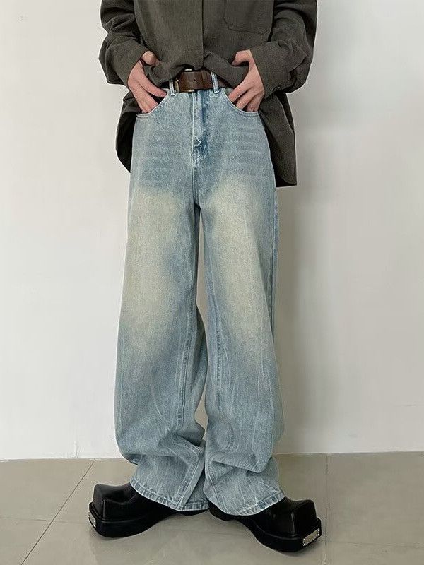 Japanese Brand × Jean Retro straight casual high street jeans Size US 32 / EU 48 - 4 Thumbnail