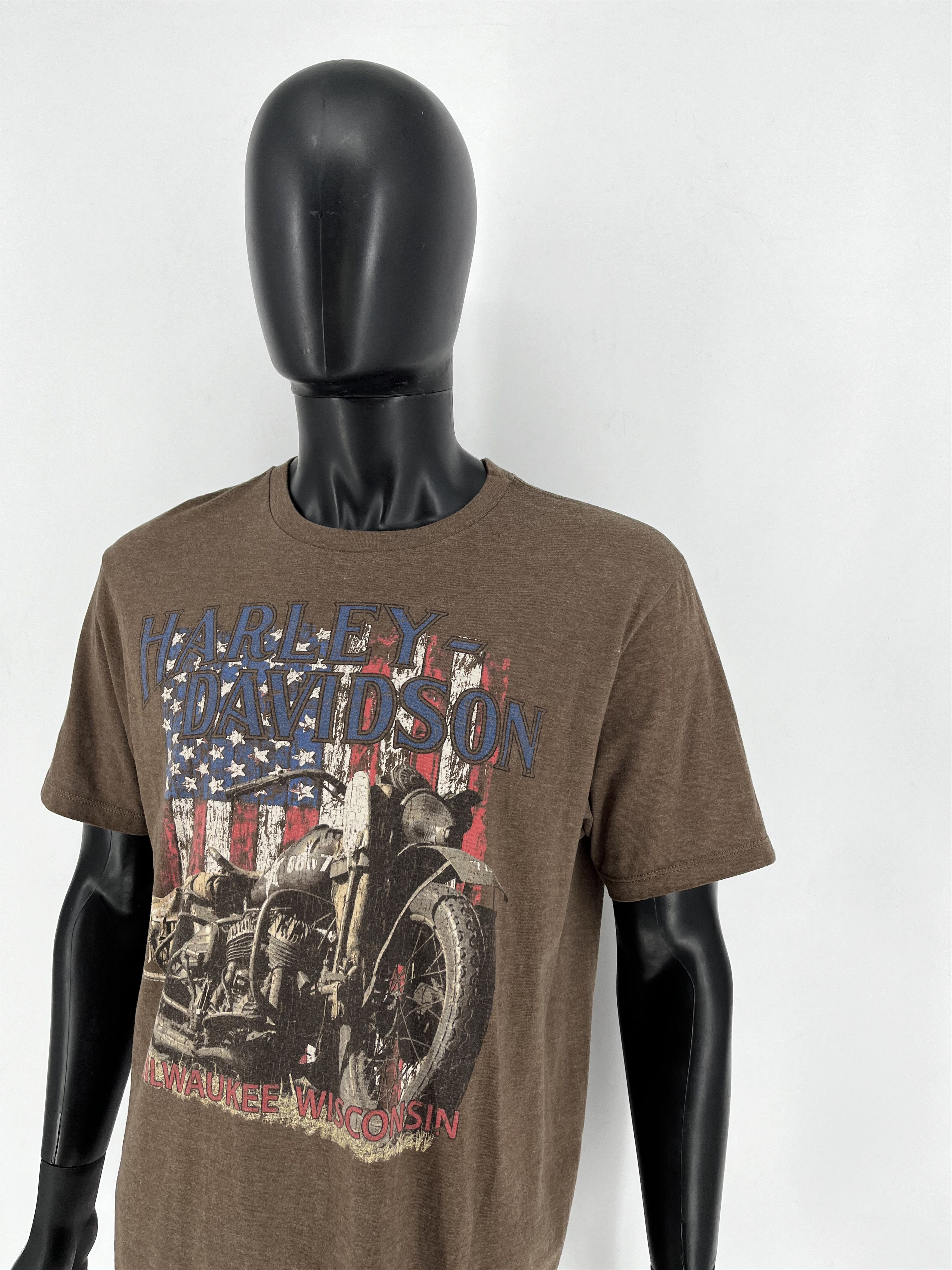 Harley Davidson Harley Davidson Museum Mens Flag T-Shirt Size L Milwaukee Size US L / EU 52-54 / 3 - 4 Thumbnail