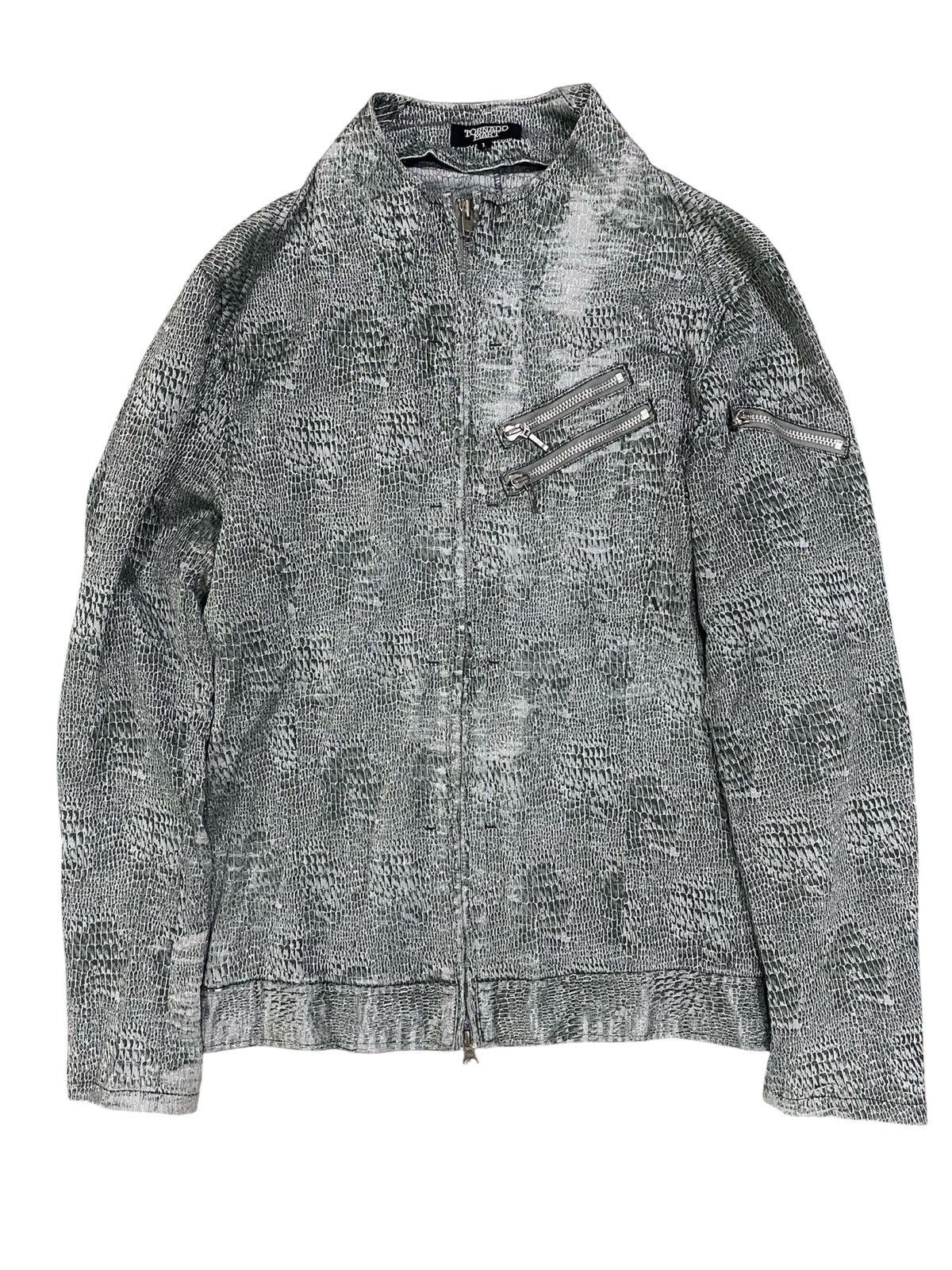 Tornado Mart Tornado Mart Crocodile Pattern Design Riders Blouson Jacket Size US L / EU 52-54 / 3 - 1 Thumbnail