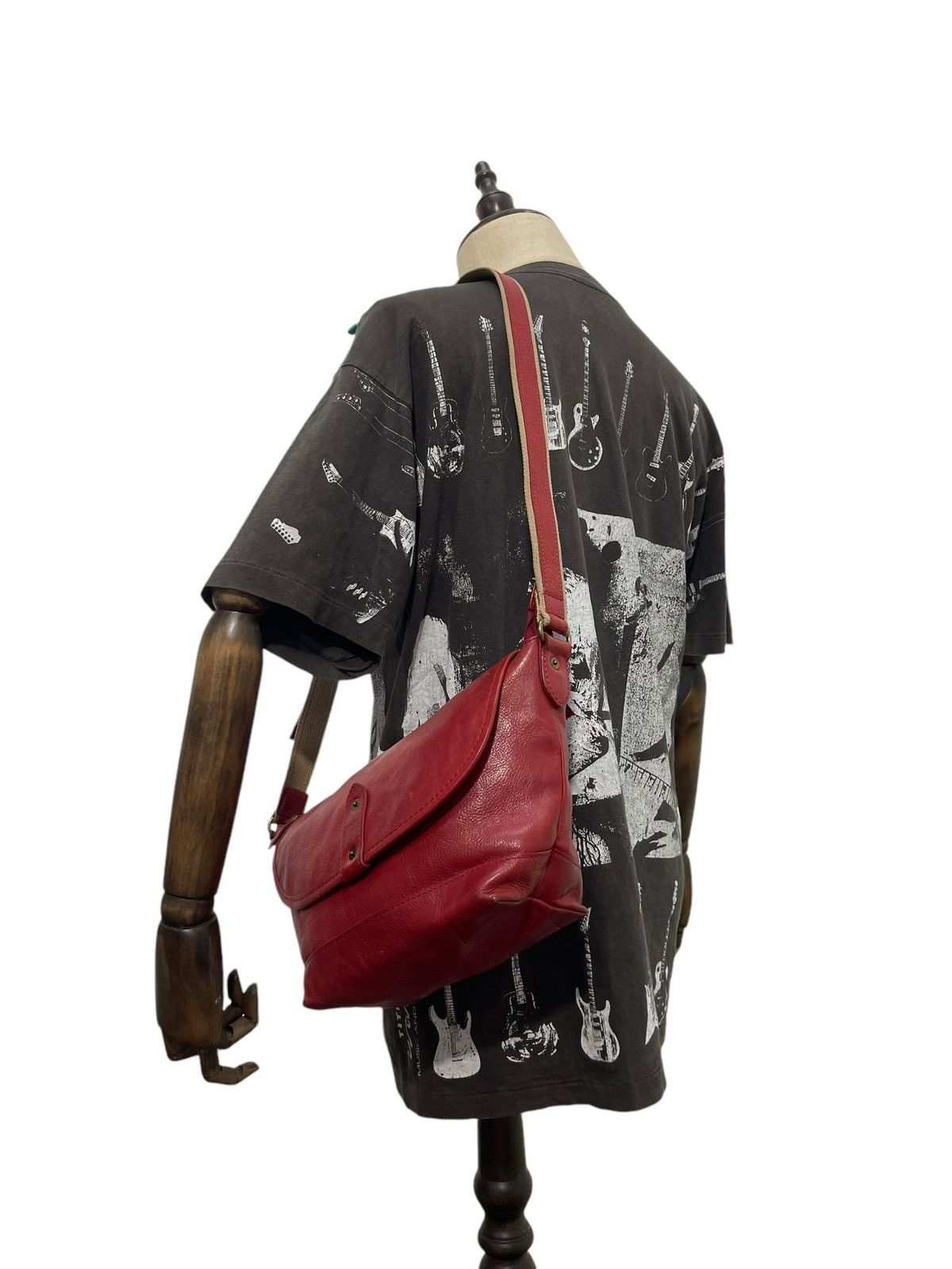 Japanese Brand Full Leather Effy Modern Design Cross Body Bag 1🟩0 Size ONE SIZE - 3 Thumbnail