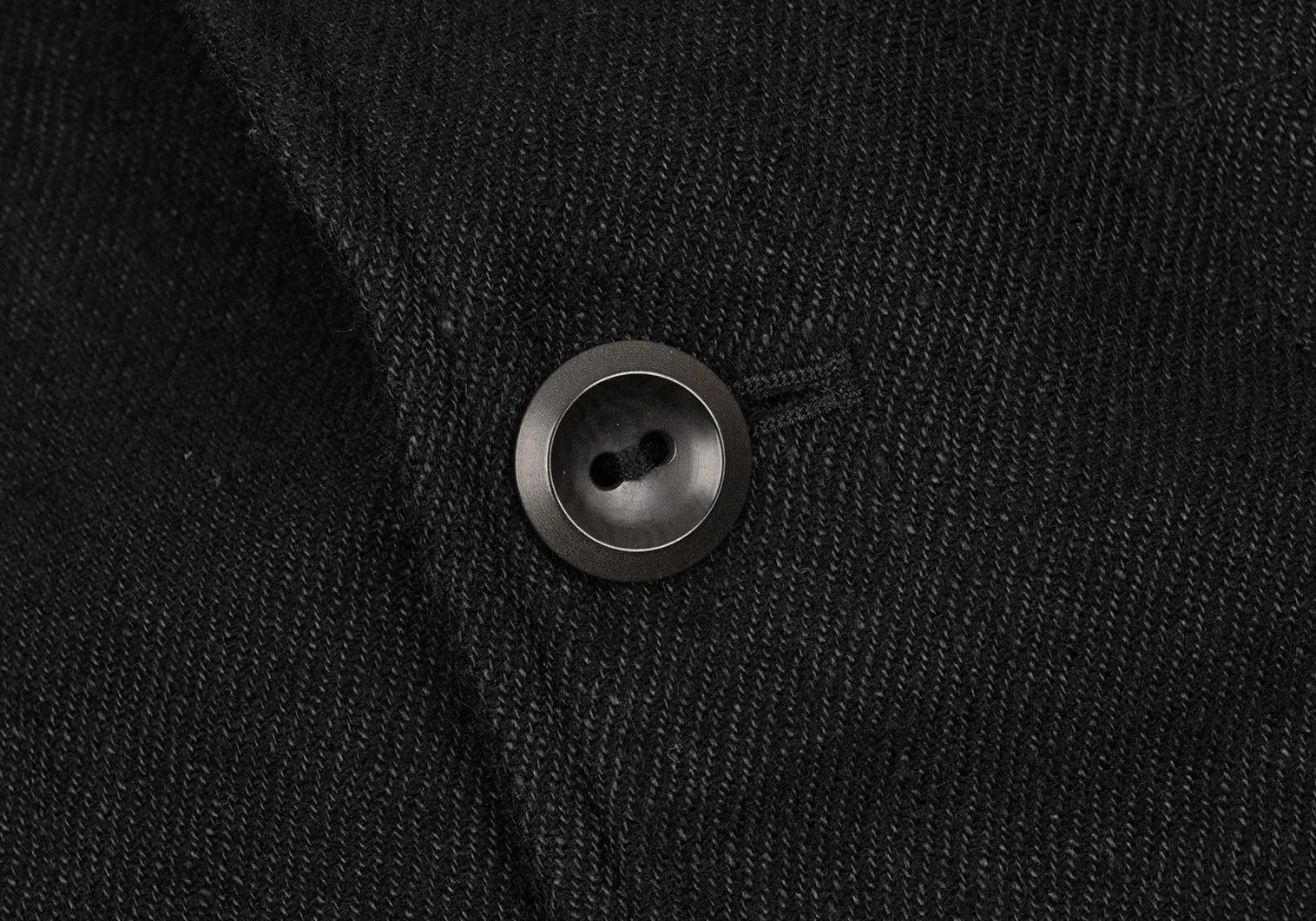 Junya Watanabe Wool-Linen Chester Coat with Elbow Patches in Black, Size M Size US M / EU 48-50 / 2 - 7 Thumbnail