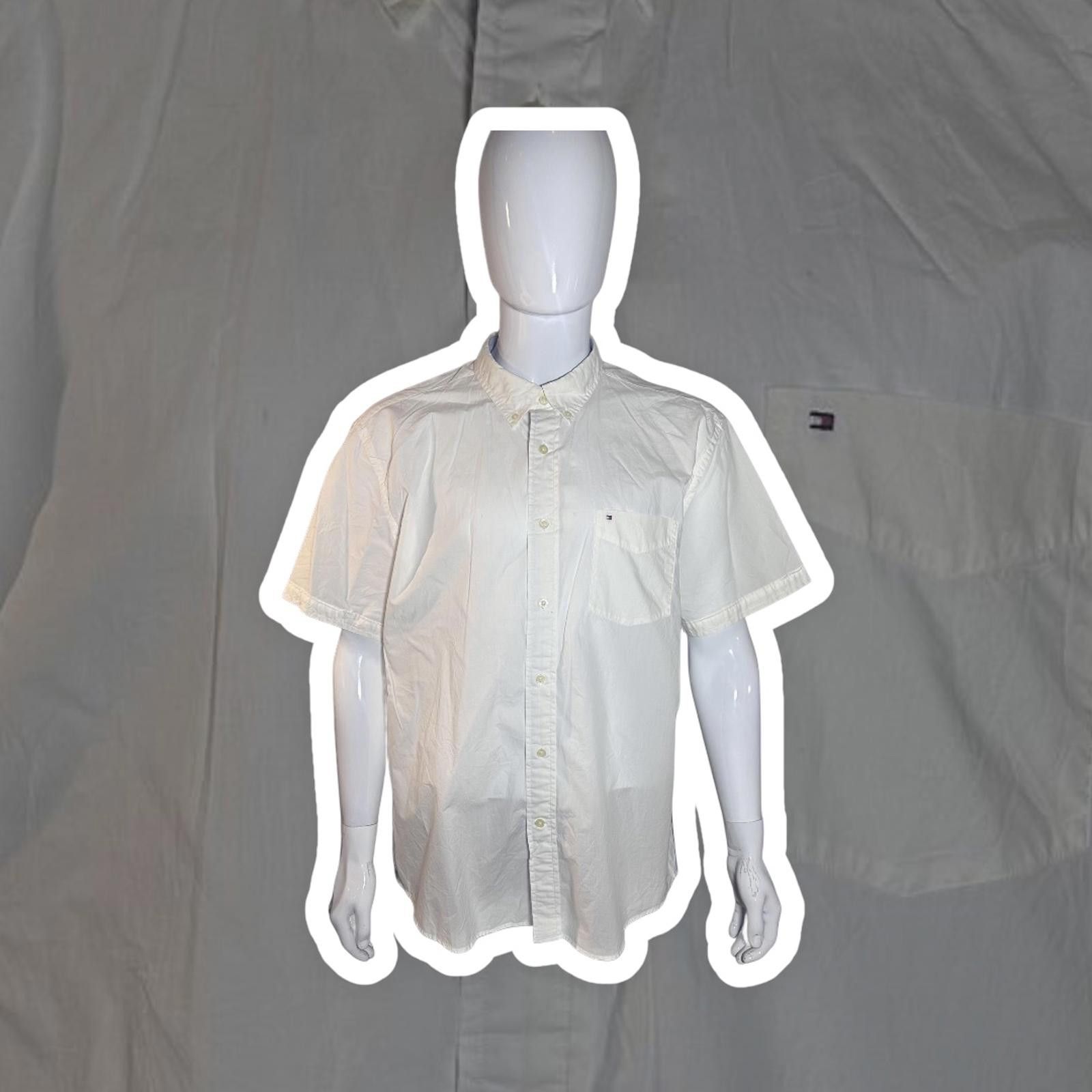 Tommy Hilfiger Tommy Hilfiger Short Sleeve Shirt - Classic White XL Size US XL / EU 56 / 4 - 1 Thumbnail