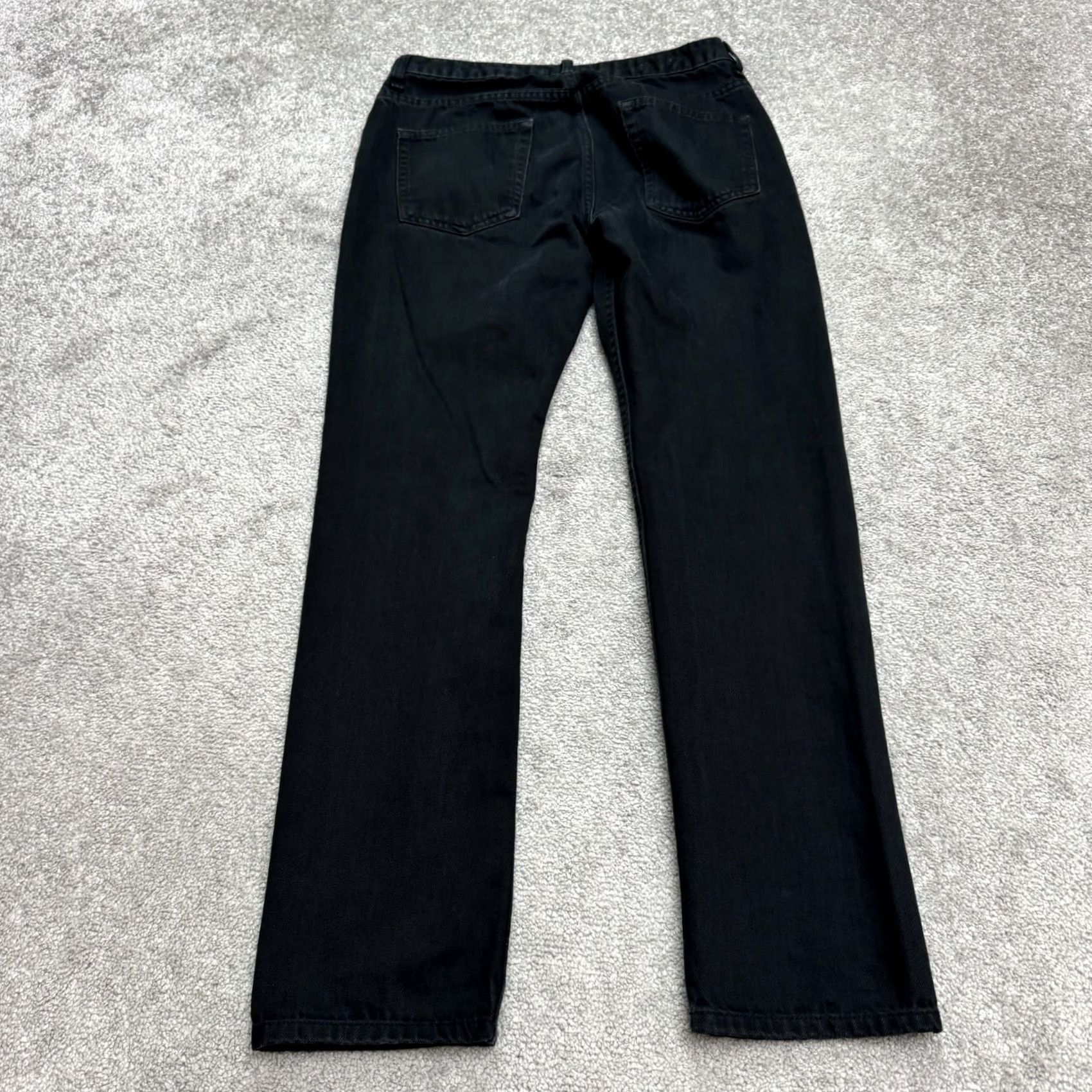 Topman Topman Jeans Slim Straight Regular Fit Button Fly Denim Black Mens 30x28.5 Casual Streetwear Size US 30 / EU 46 - 2 Thumbnail
