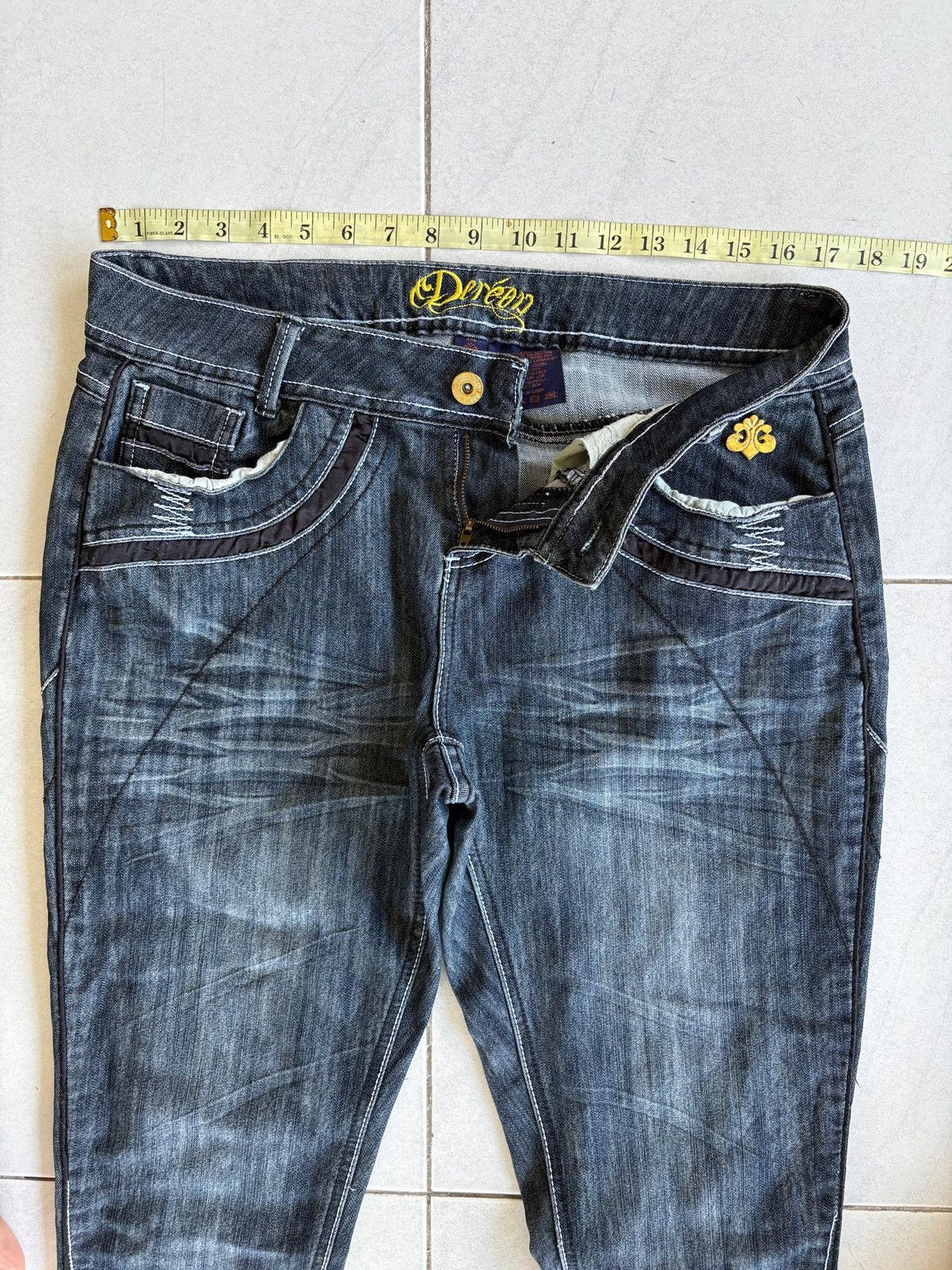 Other Dereon Streetwear Cut Fit Jeans Distressed Denim Size US 34 / EU 50 - 4 Thumbnail