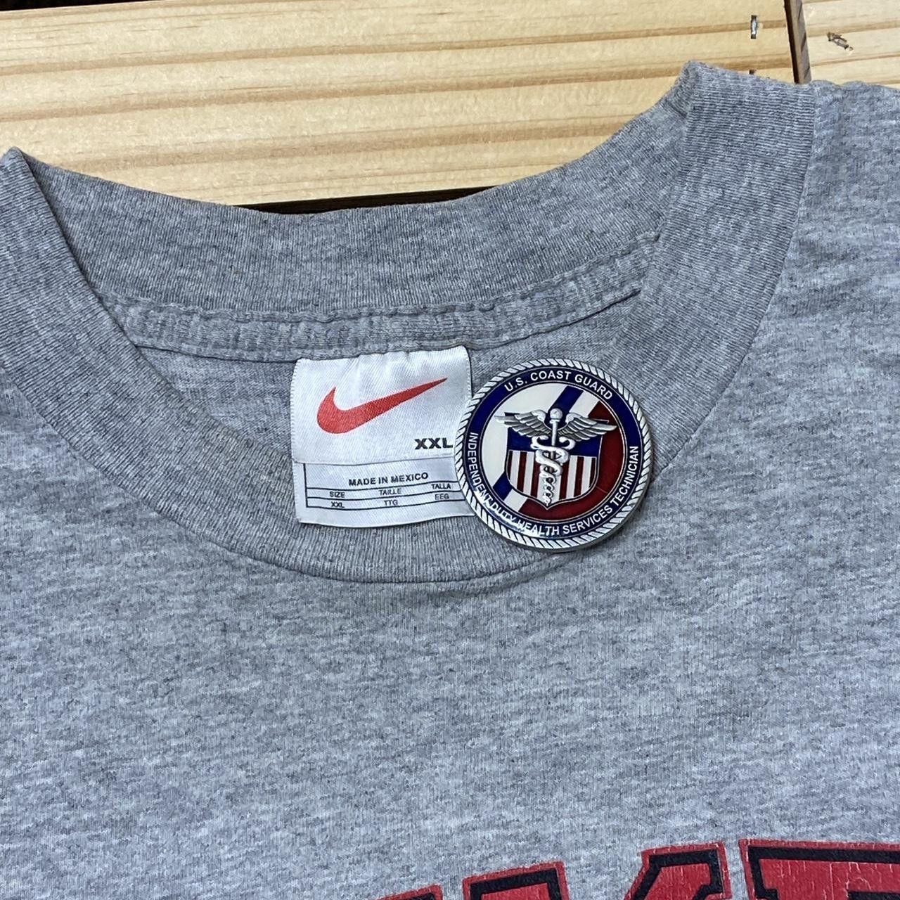 Nike Vintage Nike Center Check Gray Tee Size 2XL Size US XXL / EU 58 / 5 - 3 Thumbnail