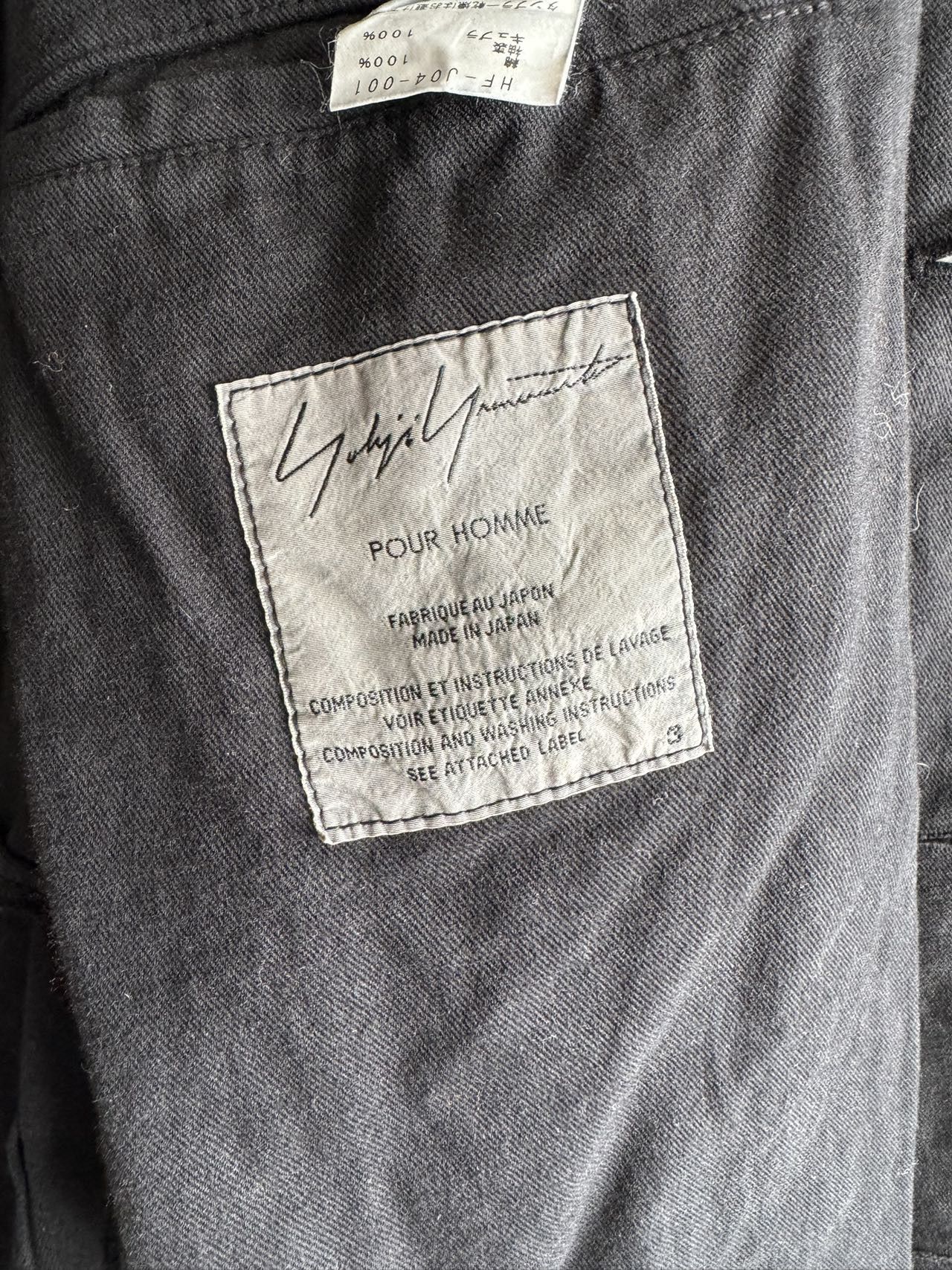 Yohji Yamamoto Yohji Yamamoto Pour Homme Button-up Jacket Size US L / EU 52-54 / 3 - 8 Thumbnail