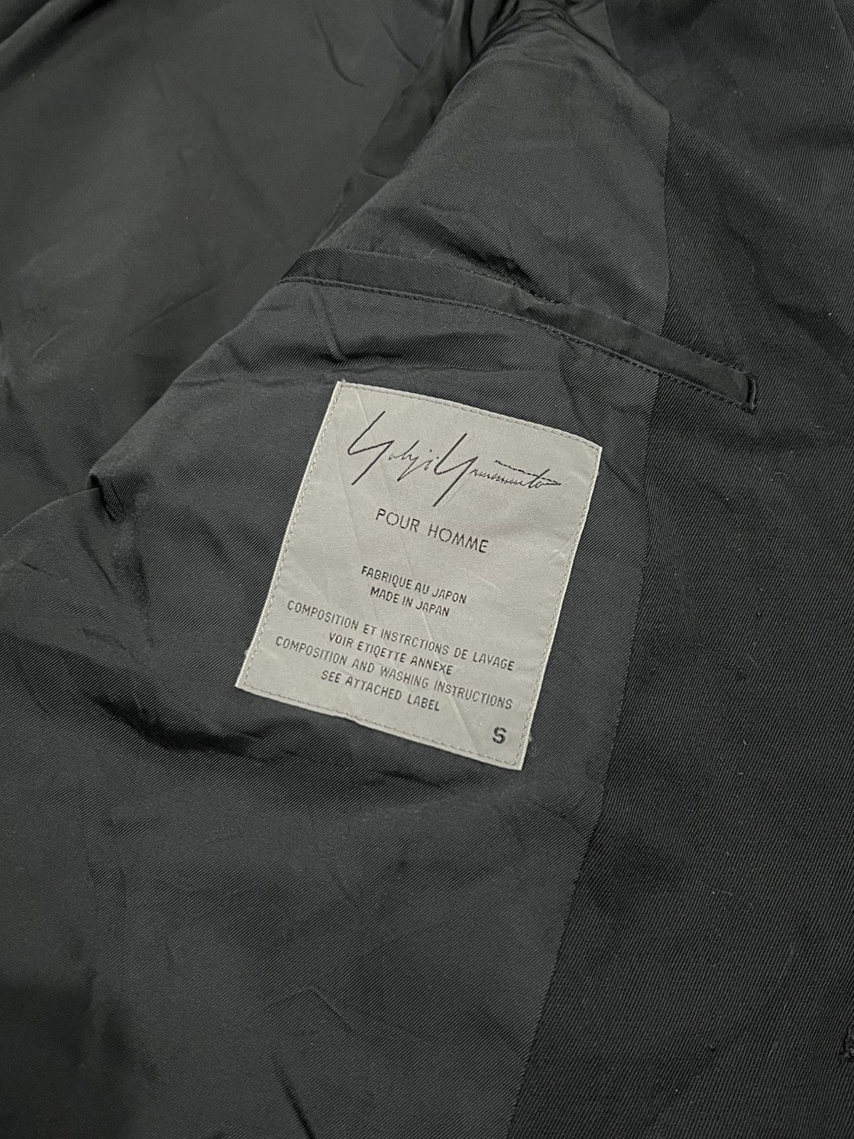 Yohji Yamamoto Yohji Yamamoto Pour Homme A/W 1993 Tailored Jacket Size 36R - 6 Thumbnail