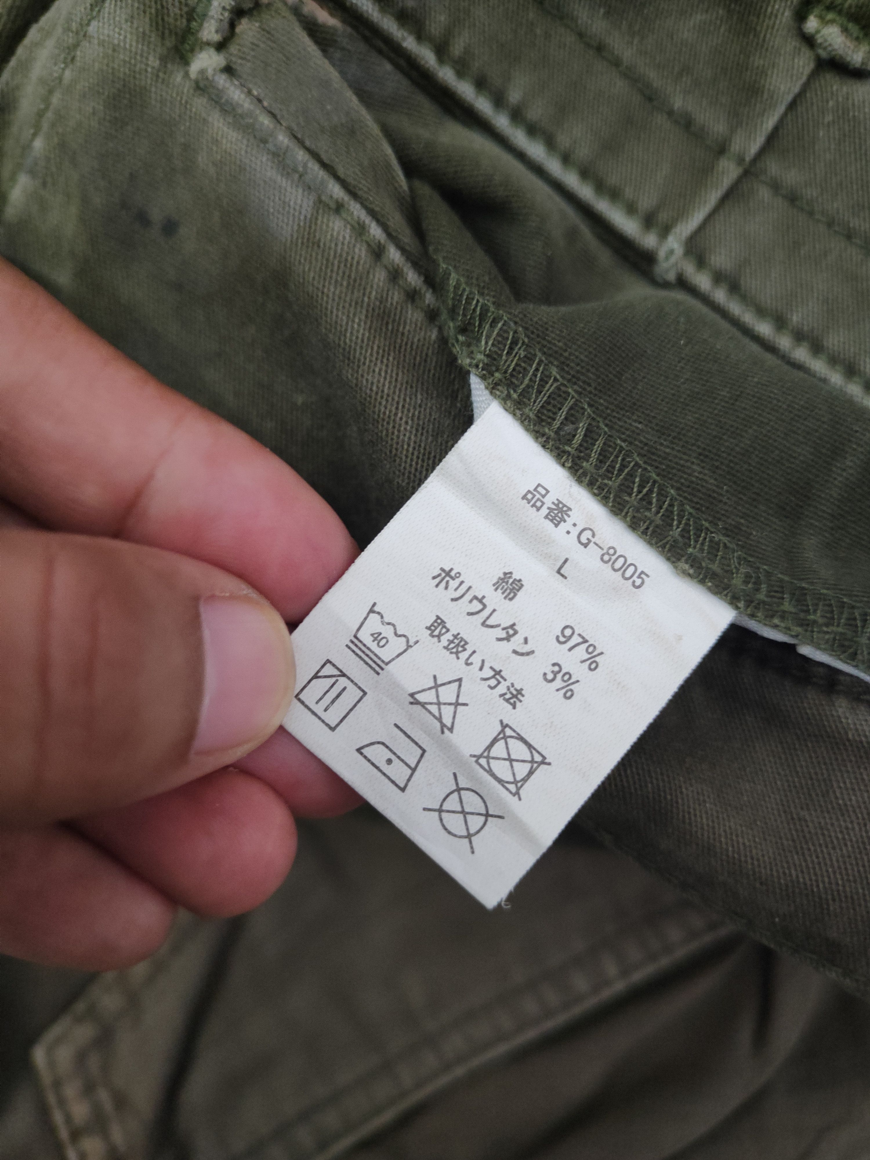 Japanese Brand DL Gladiator Olive Multipocket Cargo Pants #46-400 Size US 32 / EU 48 - 13 Thumbnail