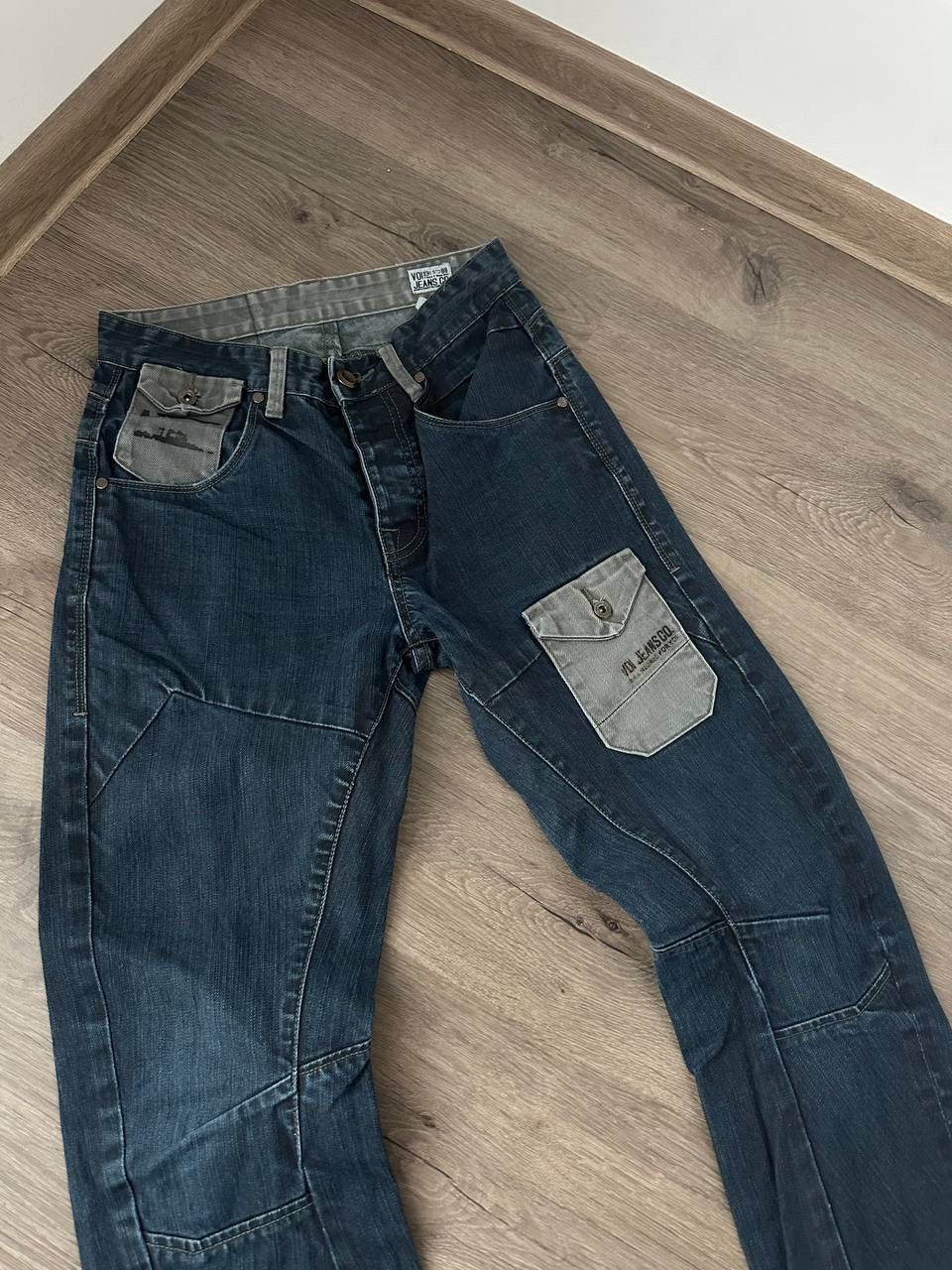 Japanese Brand × Vintage Vintage Japanese Denim Big Logo Y2K Pants Size US 28 / EU 44 - 12 Thumbnail