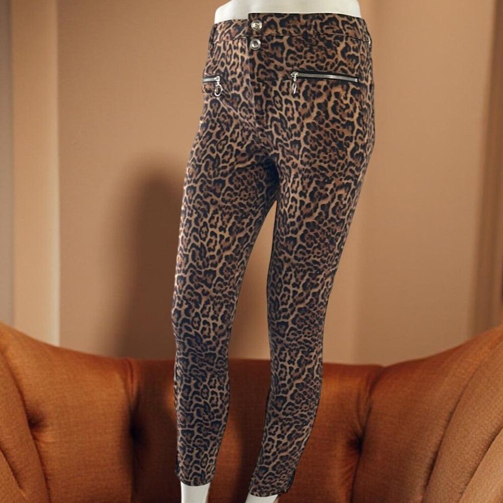 Zara Zara Leopard Print Skinny Jeans Size 4 Size 26" / US 2 / IT 38 - 1 Thumbnail